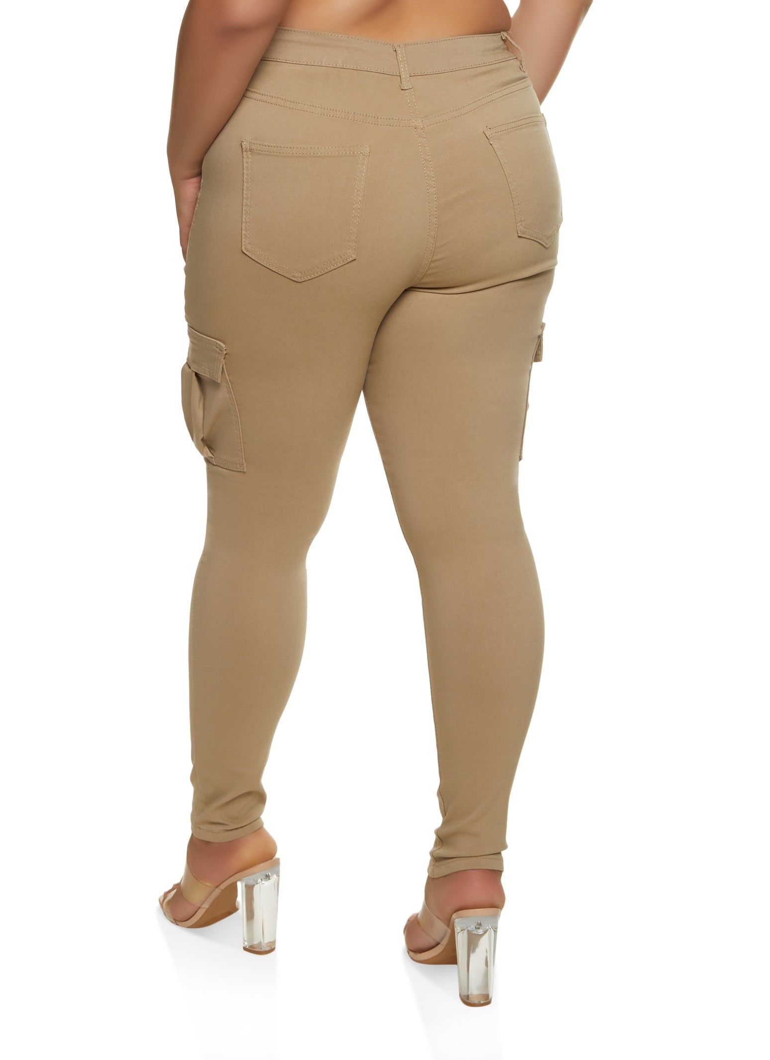 Plus Size Stretch Cargo Pocket Pants sold by Rainbow product image thumbnail 3