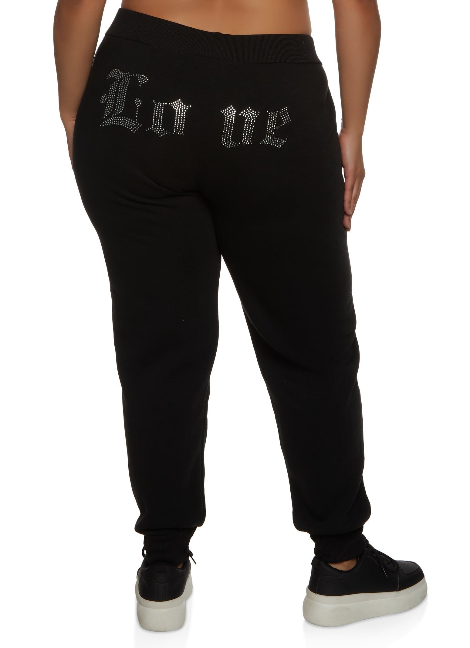 Plus Size Love Rhinestone Joggers sold by Rainbow product image thumbnail 2
