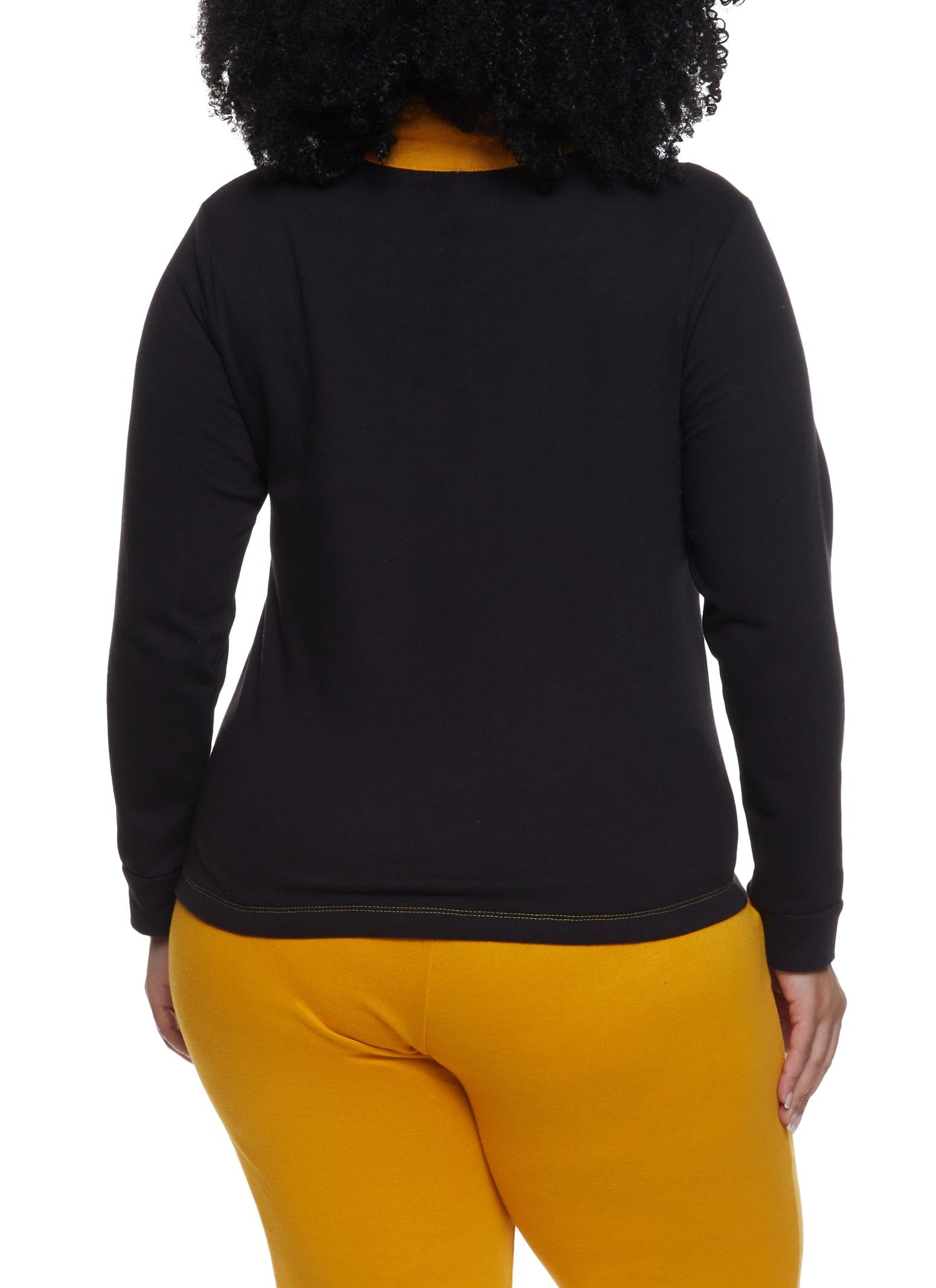 Plus Size Brooklyn Honey Graphic Color Block Sweatshirt sold by Rainbow product image thumbnail 3