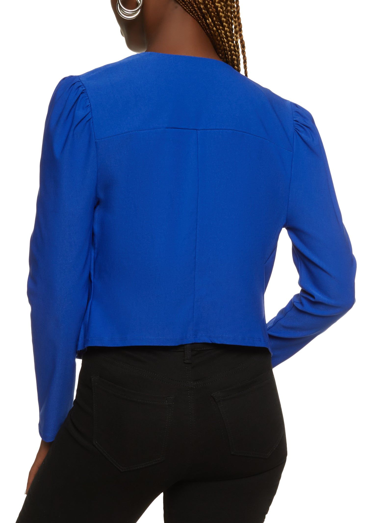 Puff Long Sleeve Cropped Blazer sold by Rainbow product image thumbnail 2