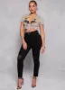 WAX Distressed High Waist Skinny Jeans sold by Rainbow