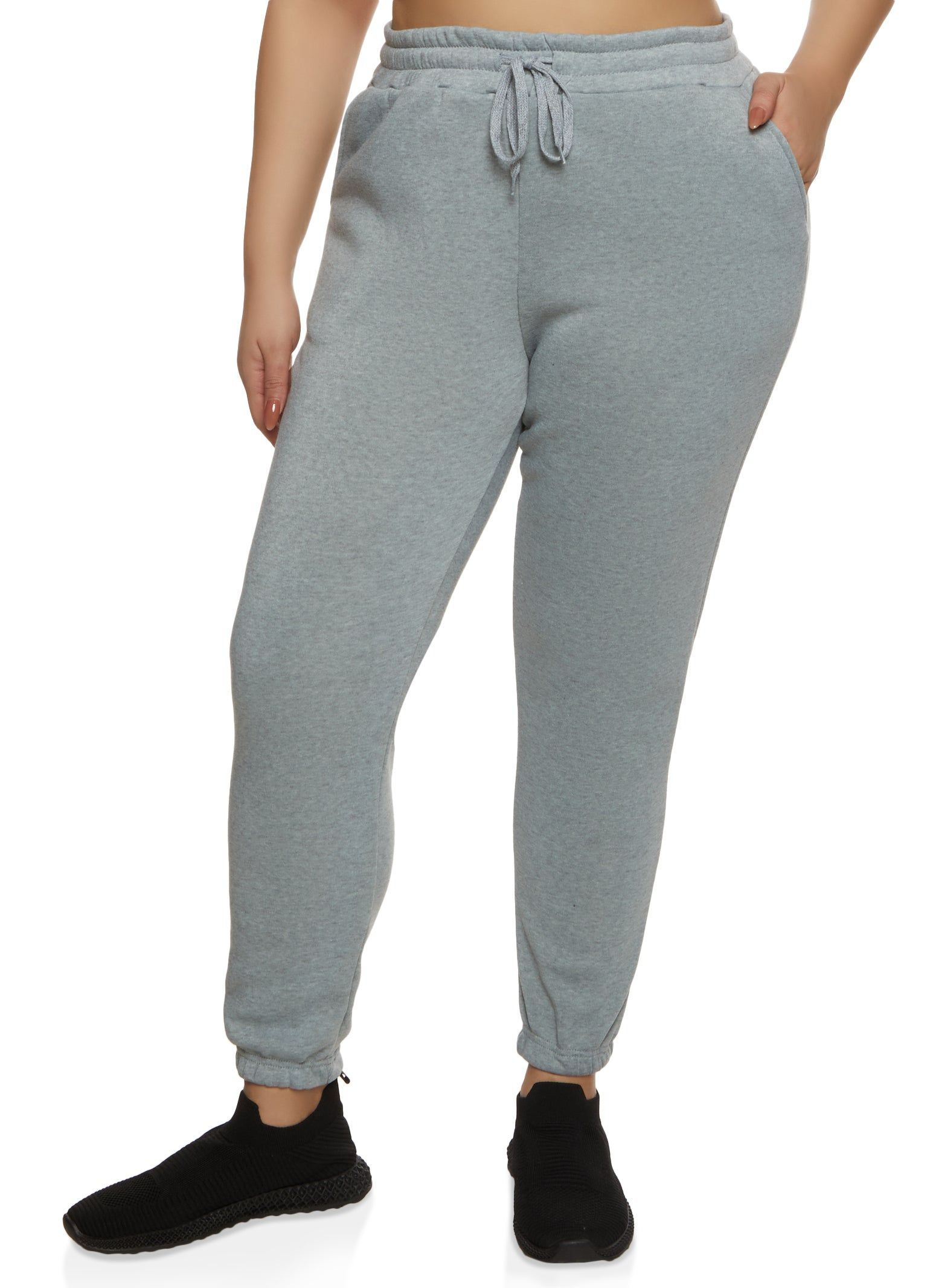 Plus Size Solid Drawstring Joggers sold by Rainbow