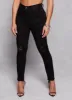 WAX Distressed High Waist Skinny Jeans sold by Rainbow