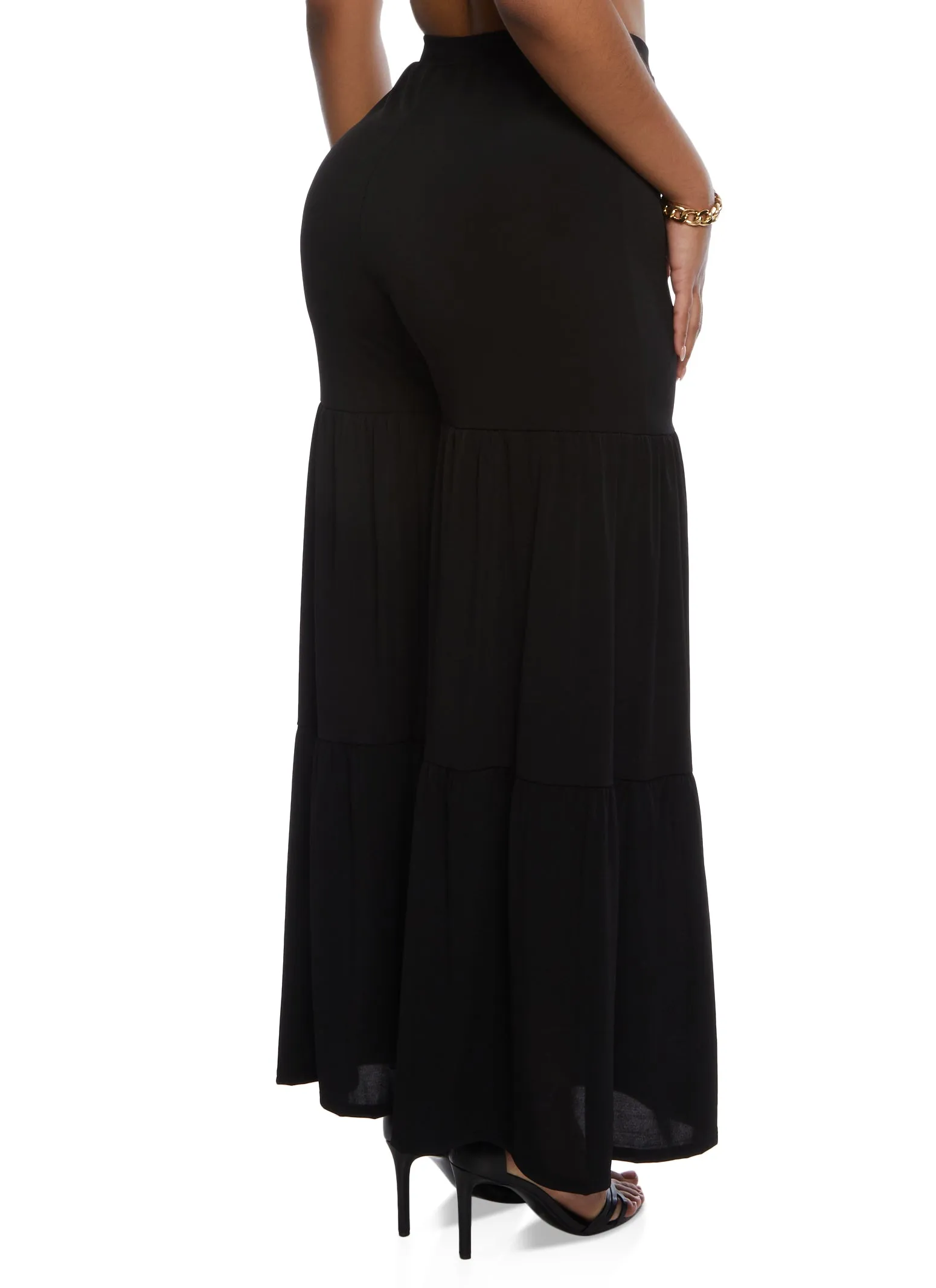 High Waist Tiered Palazzo Pants sold by Rainbow product image thumbnail 3
