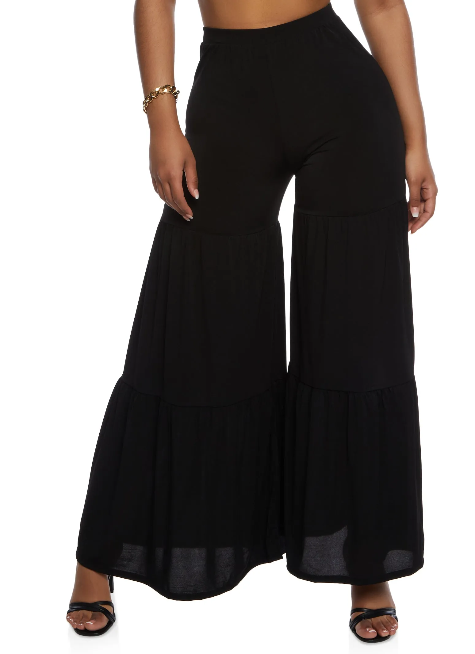 High Waist Tiered Palazzo Pants sold by Rainbow product image thumbnail 2
