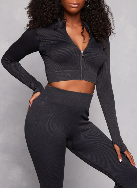 Compression Rib Seamless Track Jacket sold by Rainbow