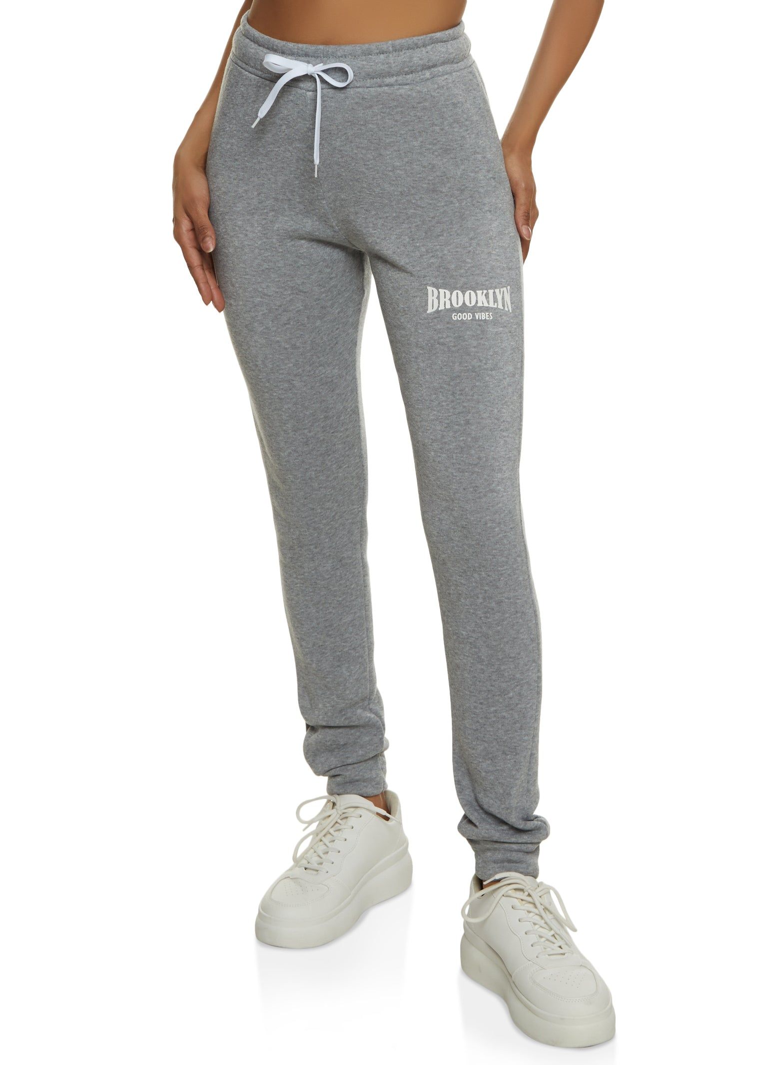 Brooklyn Good Vibes Drawstring Joggers sold by Rainbow