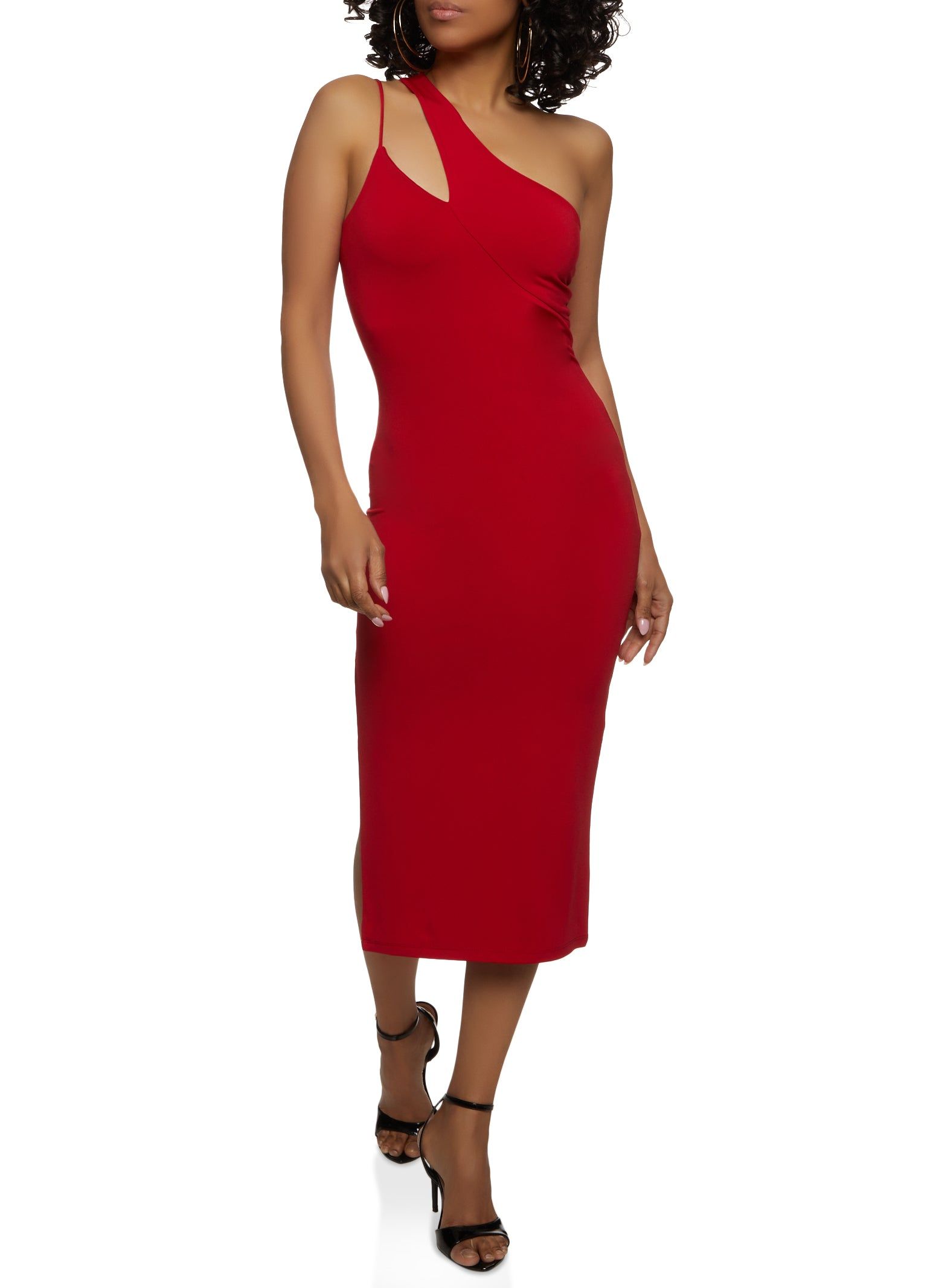 Cut Out One Shoulder Midi Dress sold by Rainbow product image thumbnail 2
