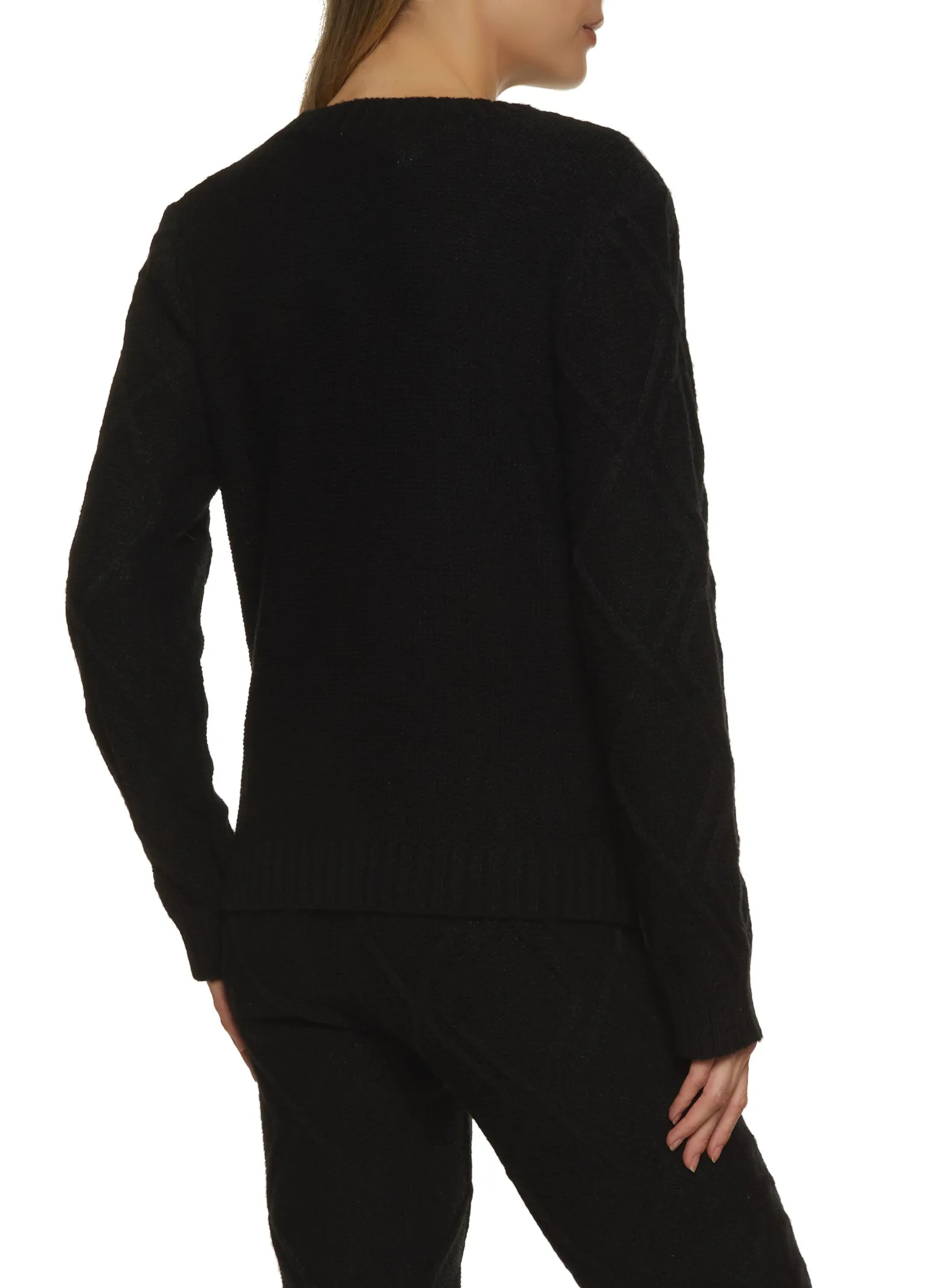 Cable Knit Crew Neck Pullover Sweater sold by Rainbow product image thumbnail 3