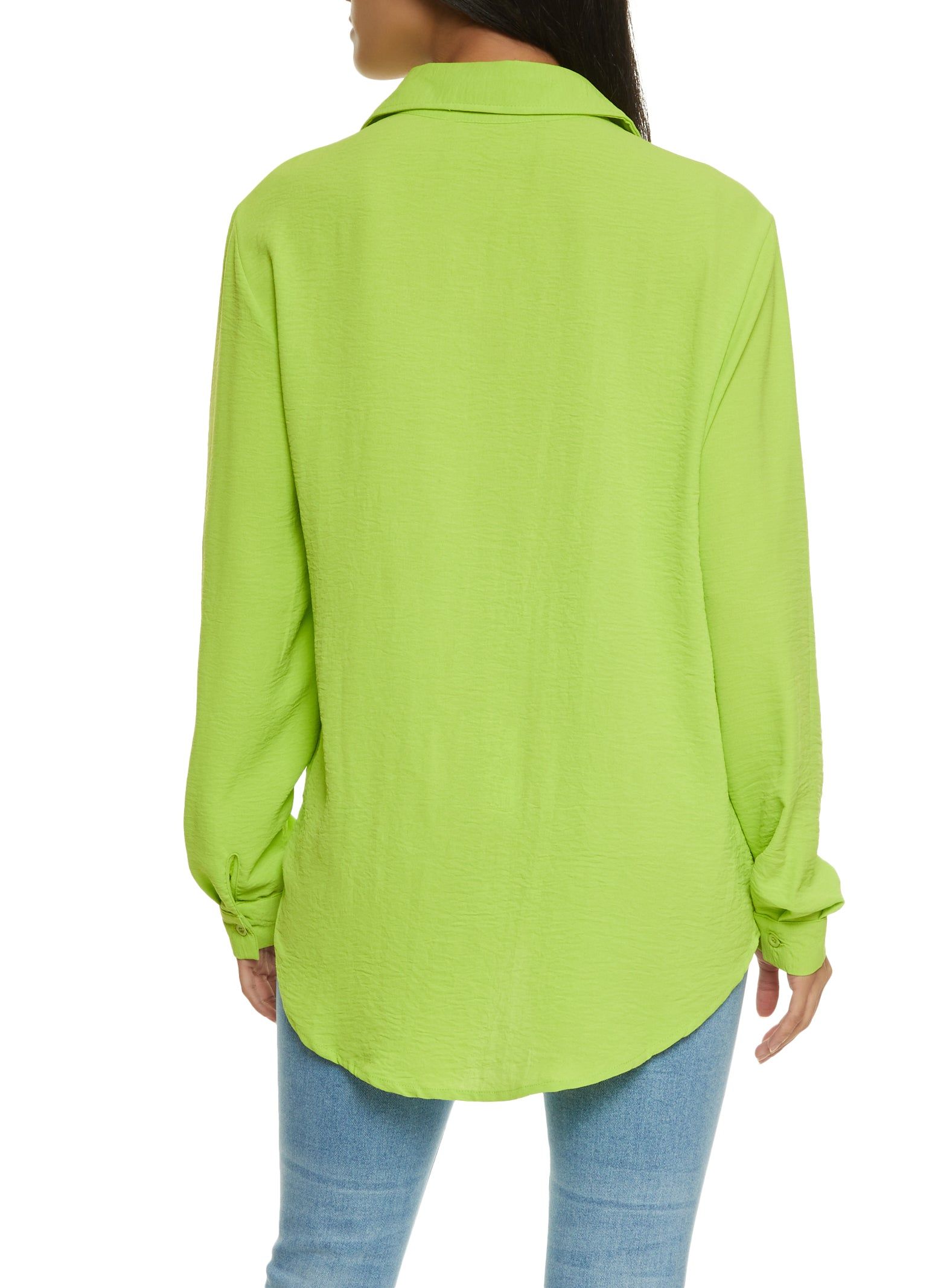Crepe Knit Button Front Shirt sold by Rainbow product image thumbnail 2