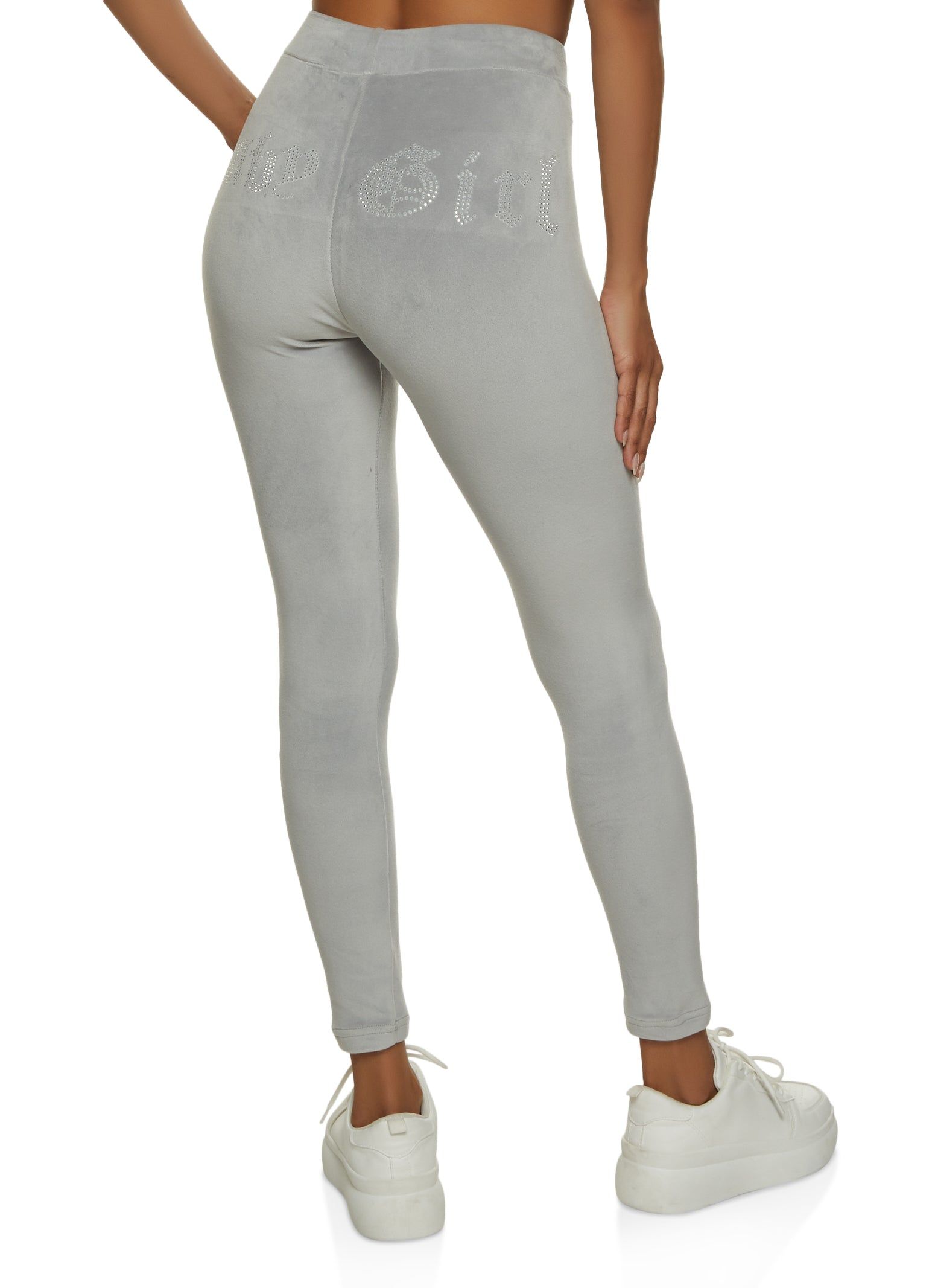 Velour Baby Girl Rhinestone Studded Leggings sold by Rainbow