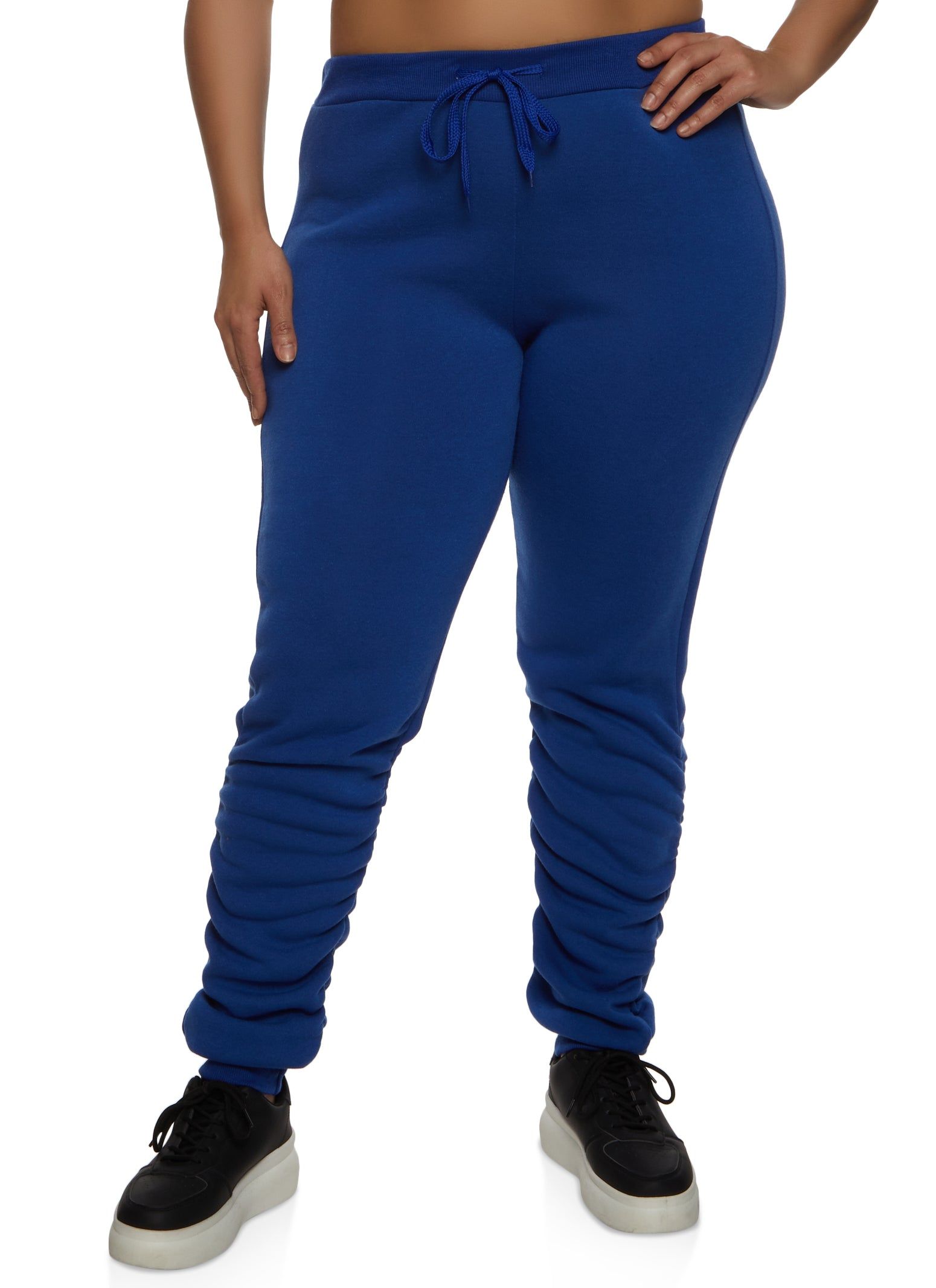 Plus Size Ruched Drawstring Joggers sold by Rainbow