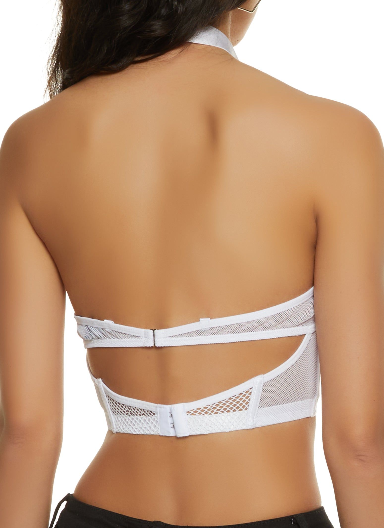 Contrast Stitch One Shoulder Crop Top sold by Rainbow product image thumbnail 2