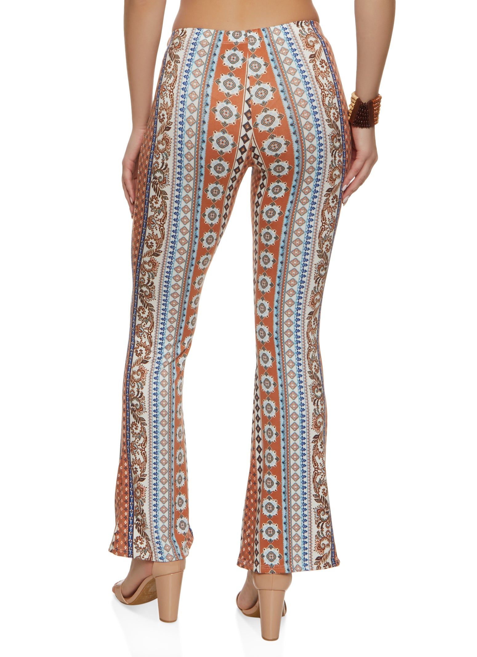 Mixed Print Boho Flare Pants sold by Rainbow product image thumbnail 2