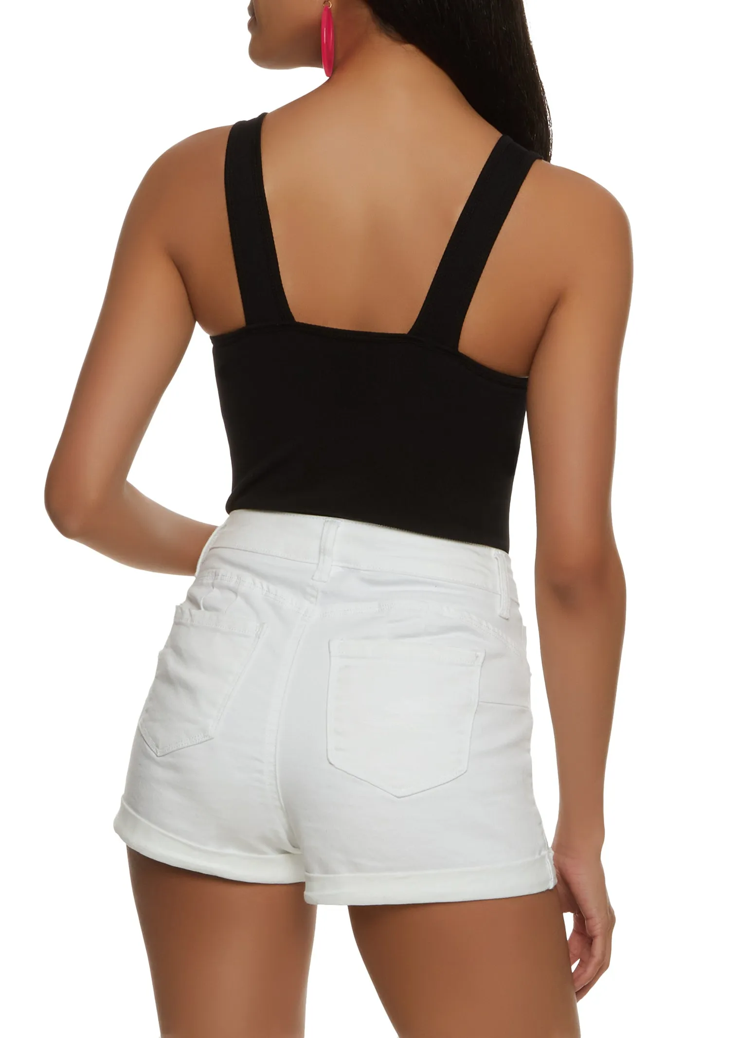 Basic V Neck Tank Bodysuit sold by Rainbow product image thumbnail 3