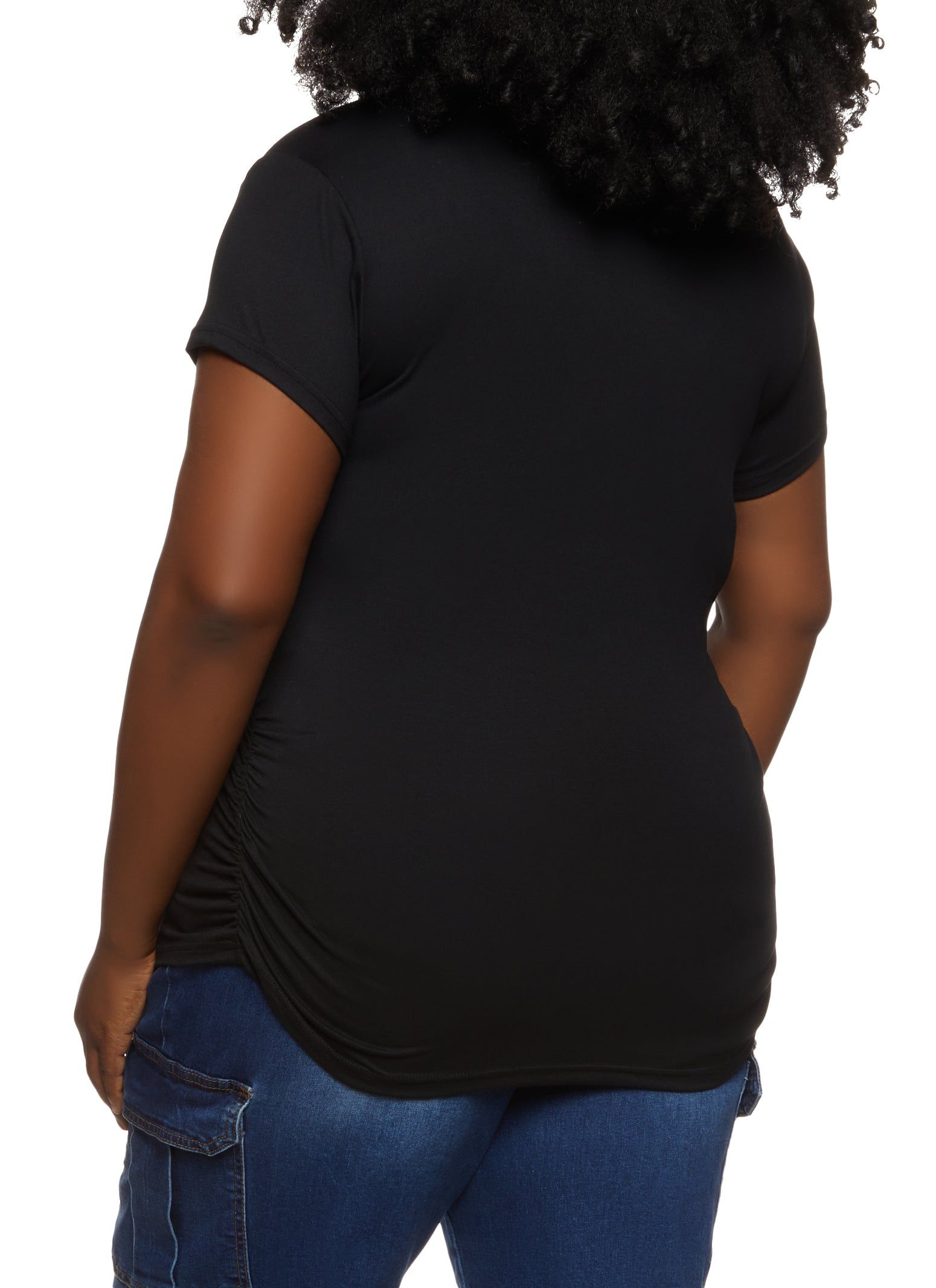 Plus Size Queen Embossed Foil Graphic Tee sold by Rainbow product image thumbnail 2