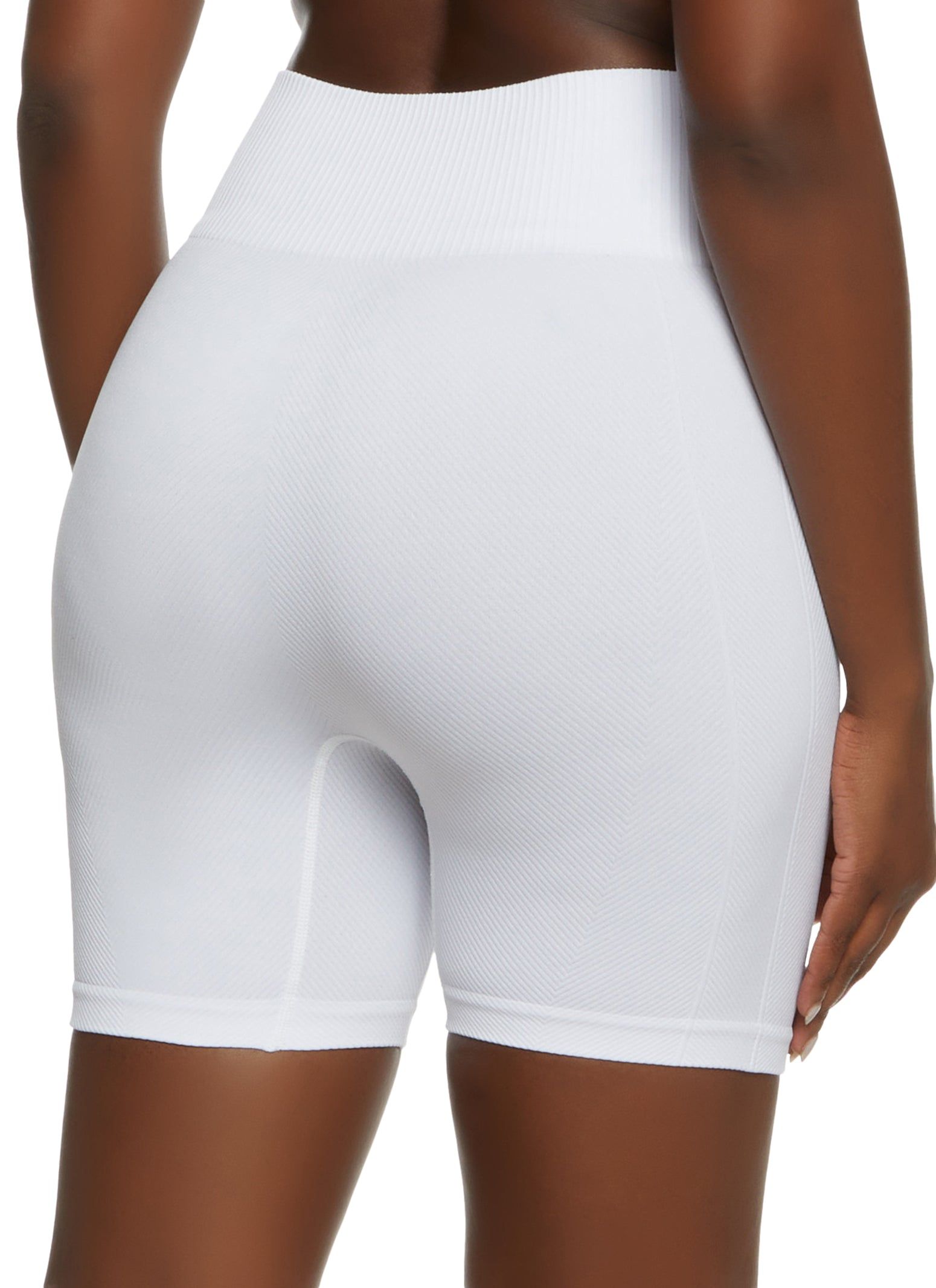 Compression Rib High Waist Biker Shorts sold by Rainbow product image thumbnail 2