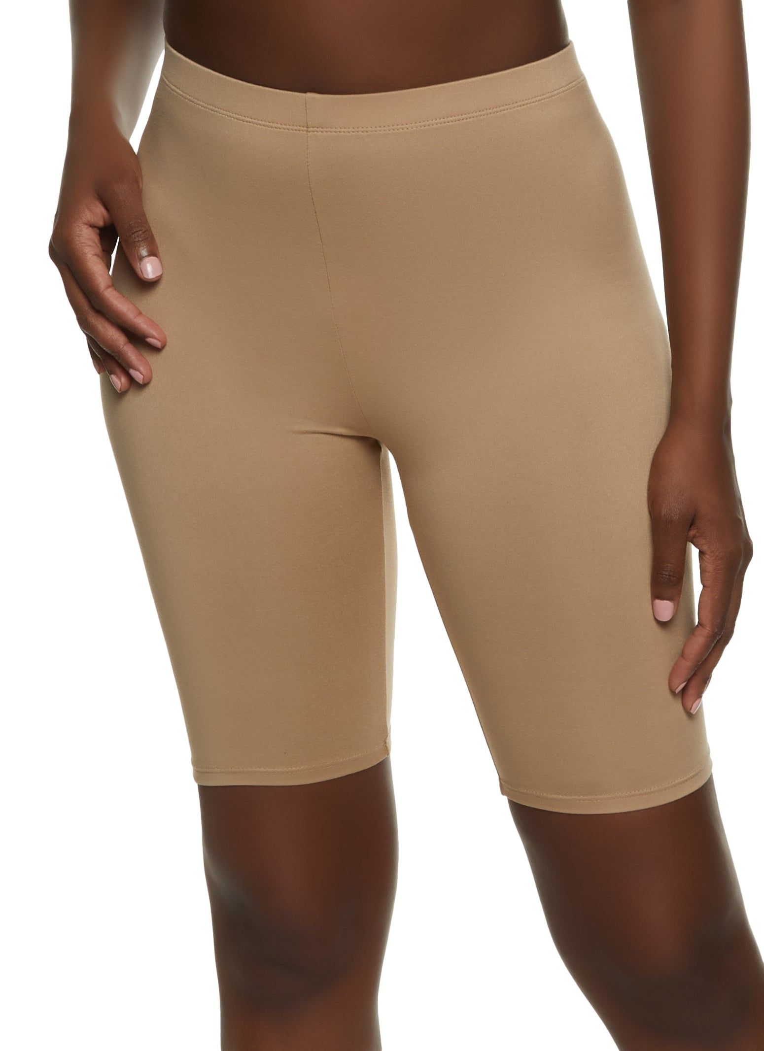 Solid Biker Bermuda Shorts sold by Rainbow