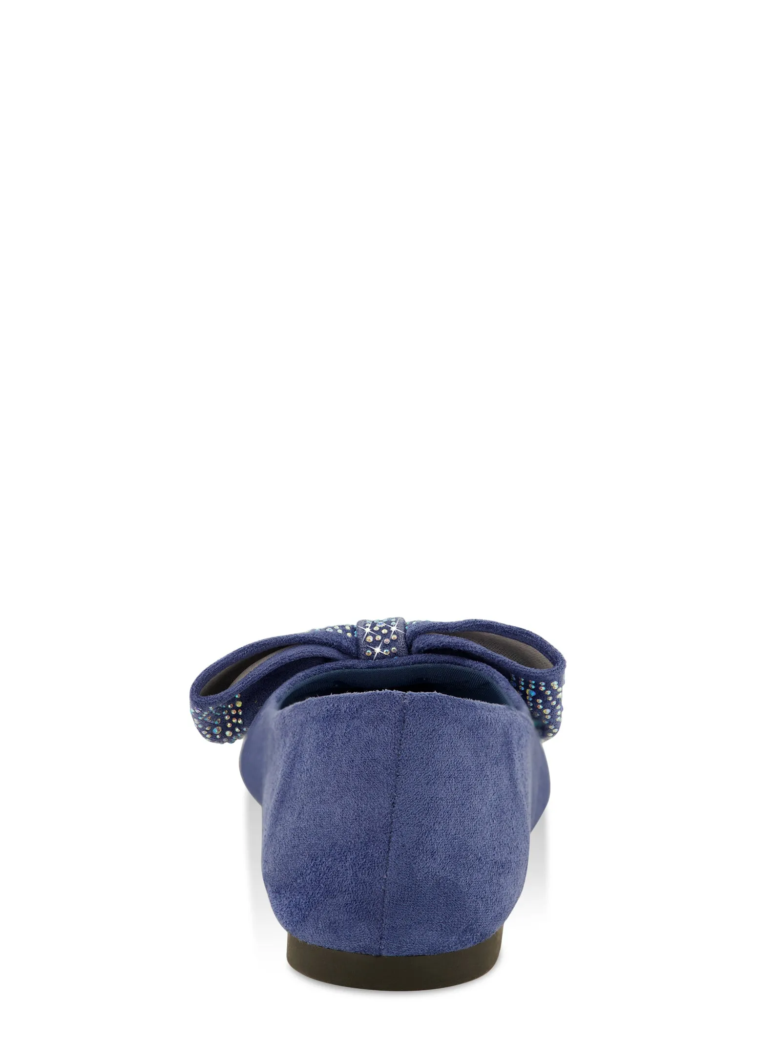 Rhinestone Studded Bow Pointed Toe Flats sold by Rainbow product image thumbnail 3