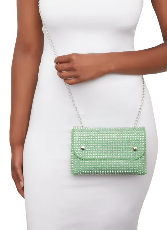 Studded Flap Crossbody Bag sold by Rainbow