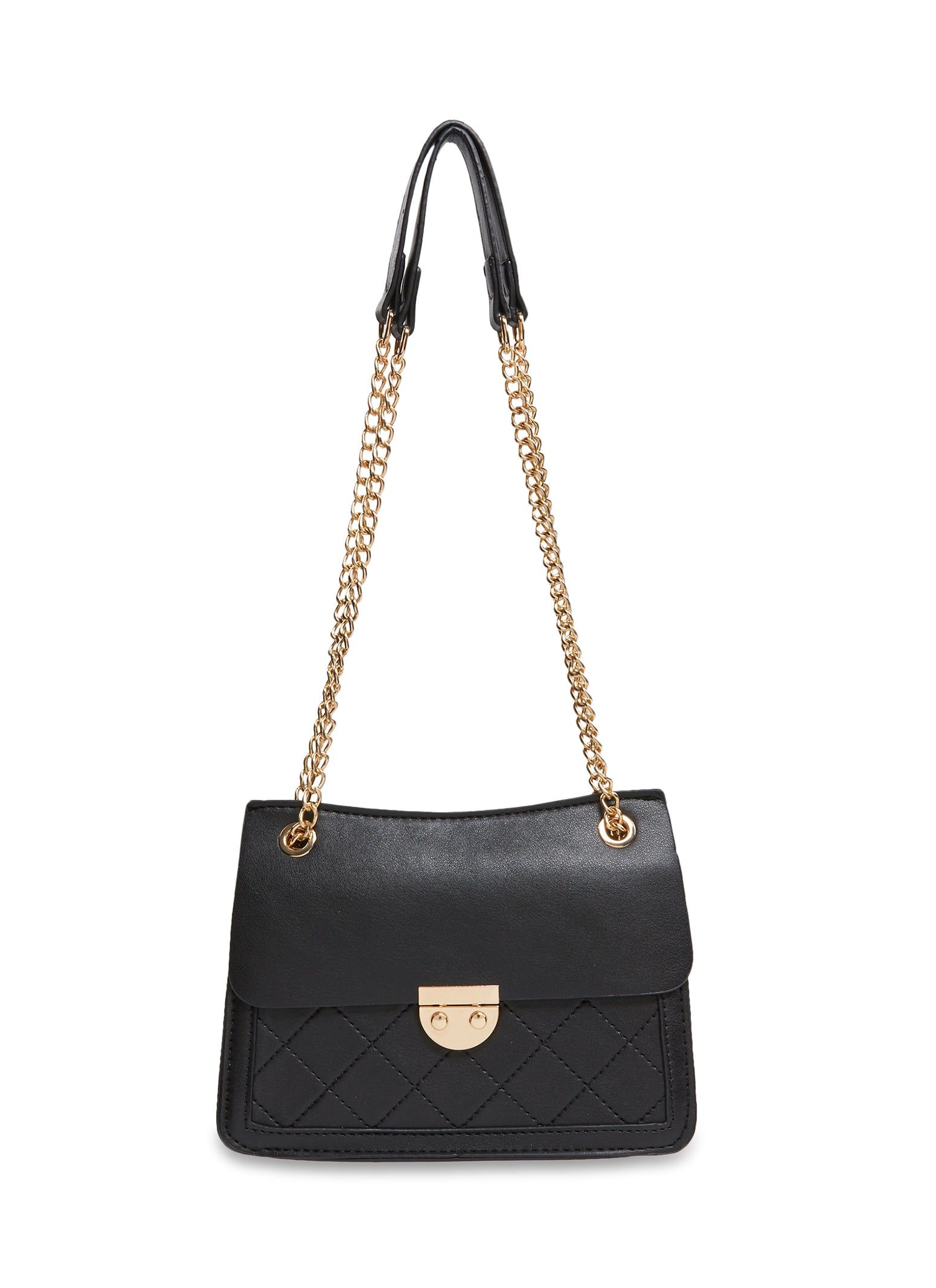 Faux Leather Stitch Detail Mini Shoulder Bag sold by Rainbow product image thumbnail 2