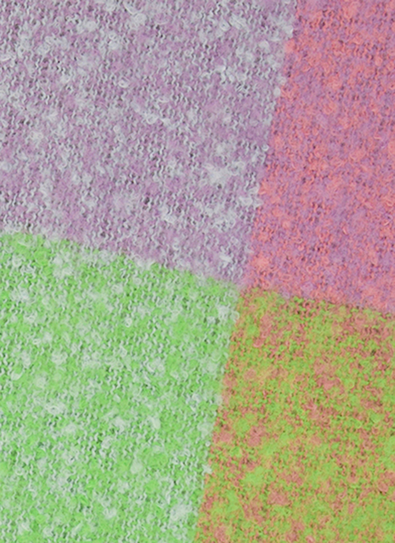 Rib Knit Pom Pom Beanie with Gloves and Plaid Scarf Set sold by Rainbow product image thumbnail 4