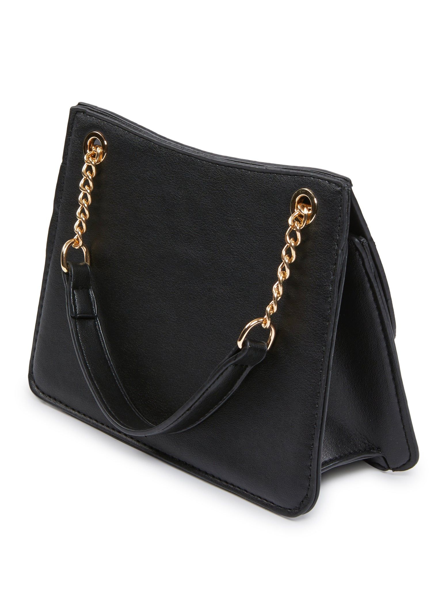 Faux Leather Stitch Detail Mini Shoulder Bag sold by Rainbow product image thumbnail 3