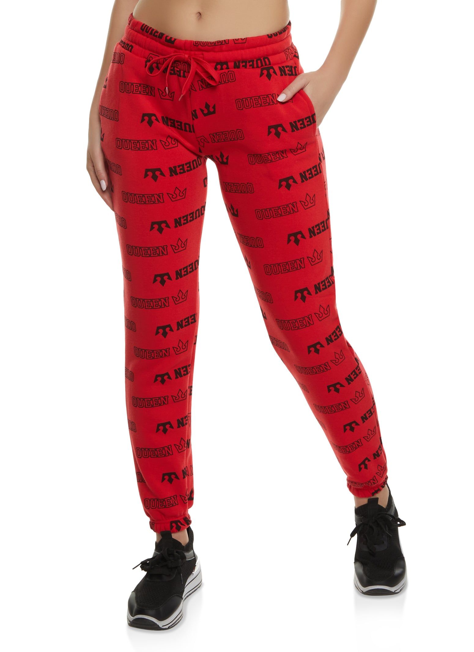 Queen Graphic Print Joggers sold by Rainbow