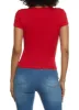 Solid V Neck Short Sleeve Tee sold by Rainbow