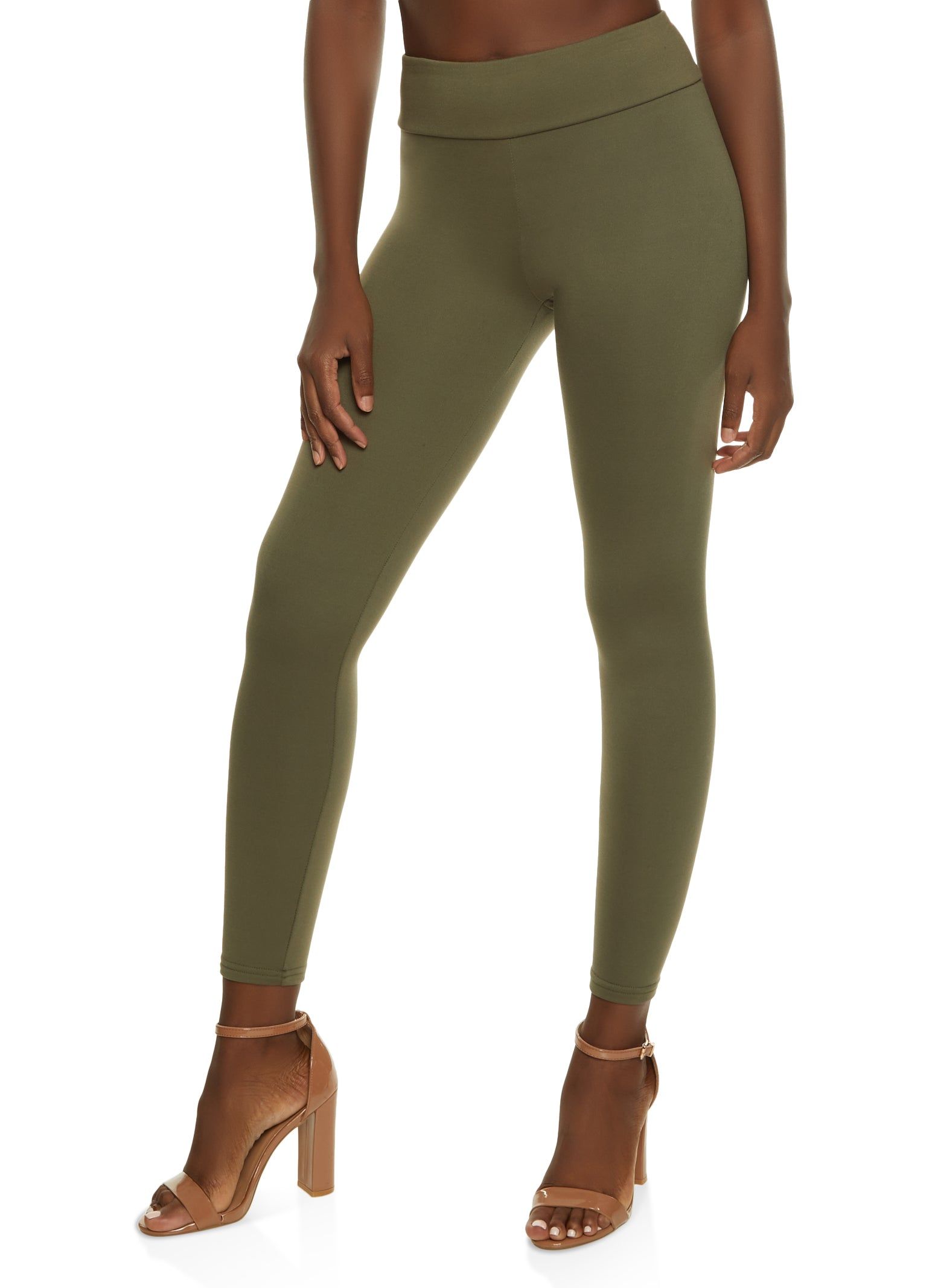 High Rise Waistband Leggings sold by Rainbow