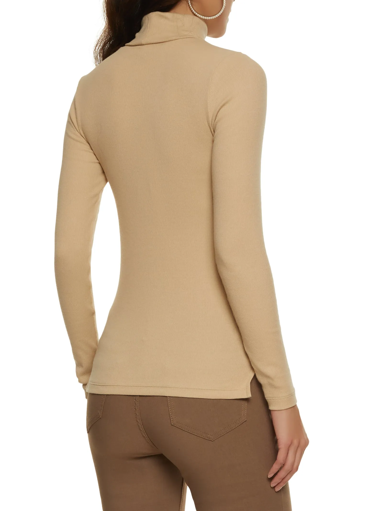 Basic Turtleneck Long Sleeve Top sold by Rainbow product image thumbnail 2