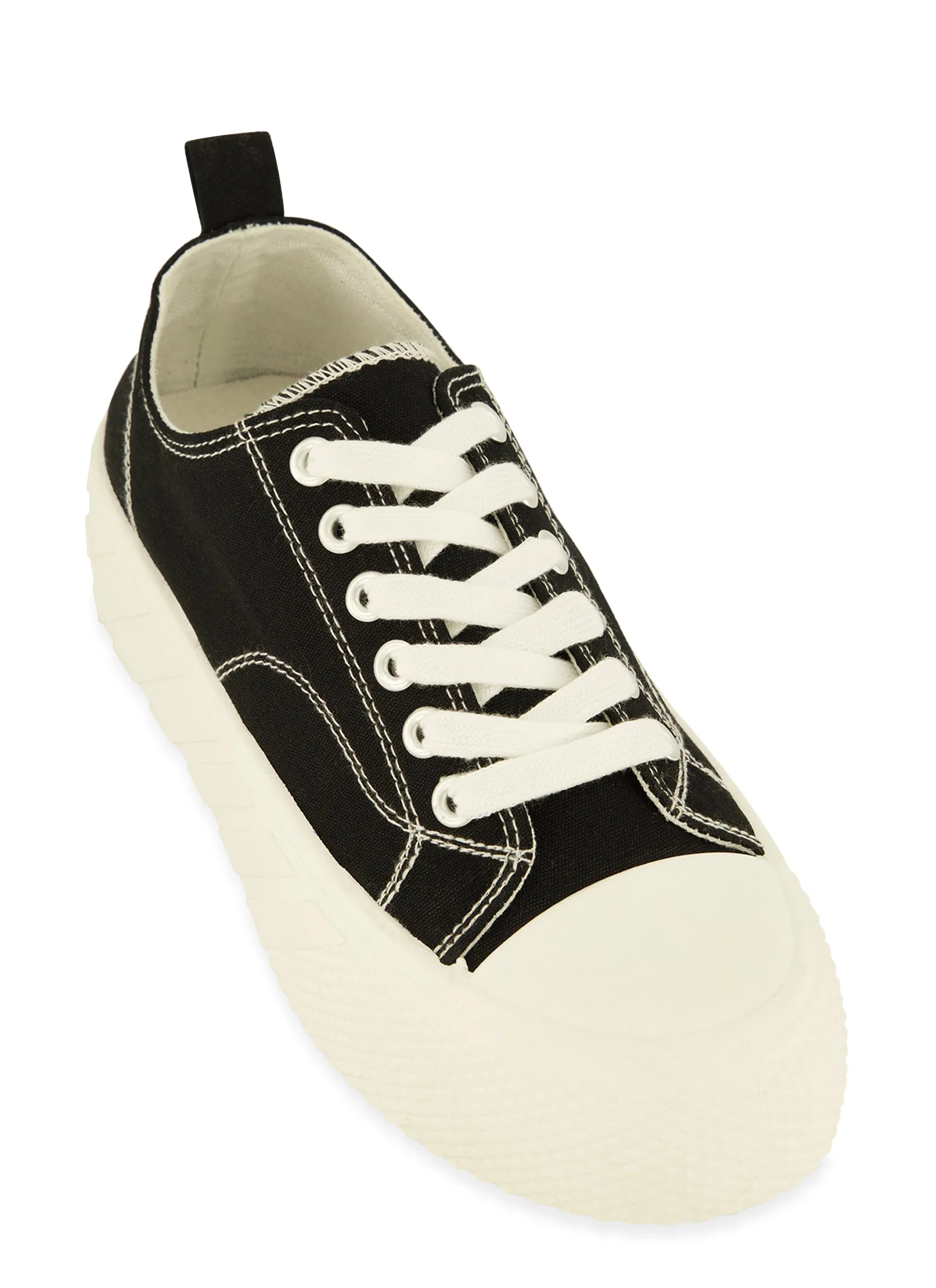 Canvas Lace Up Platform Sneakers sold by Rainbow