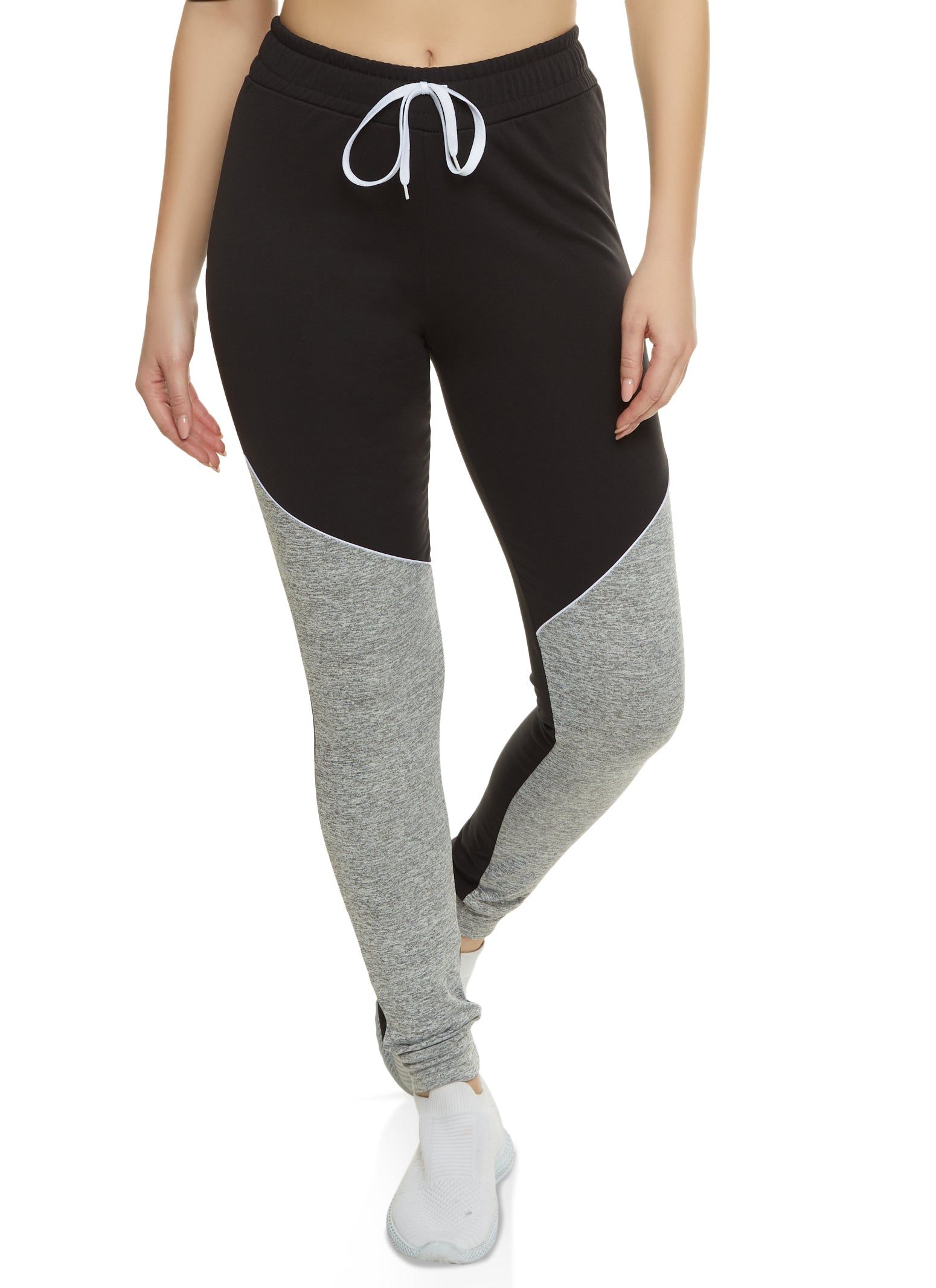 Color Block Drawstring Joggers sold by Rainbow