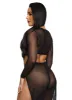 Daisy Mesh Long Sleeve Crop Top sold by Rainbow