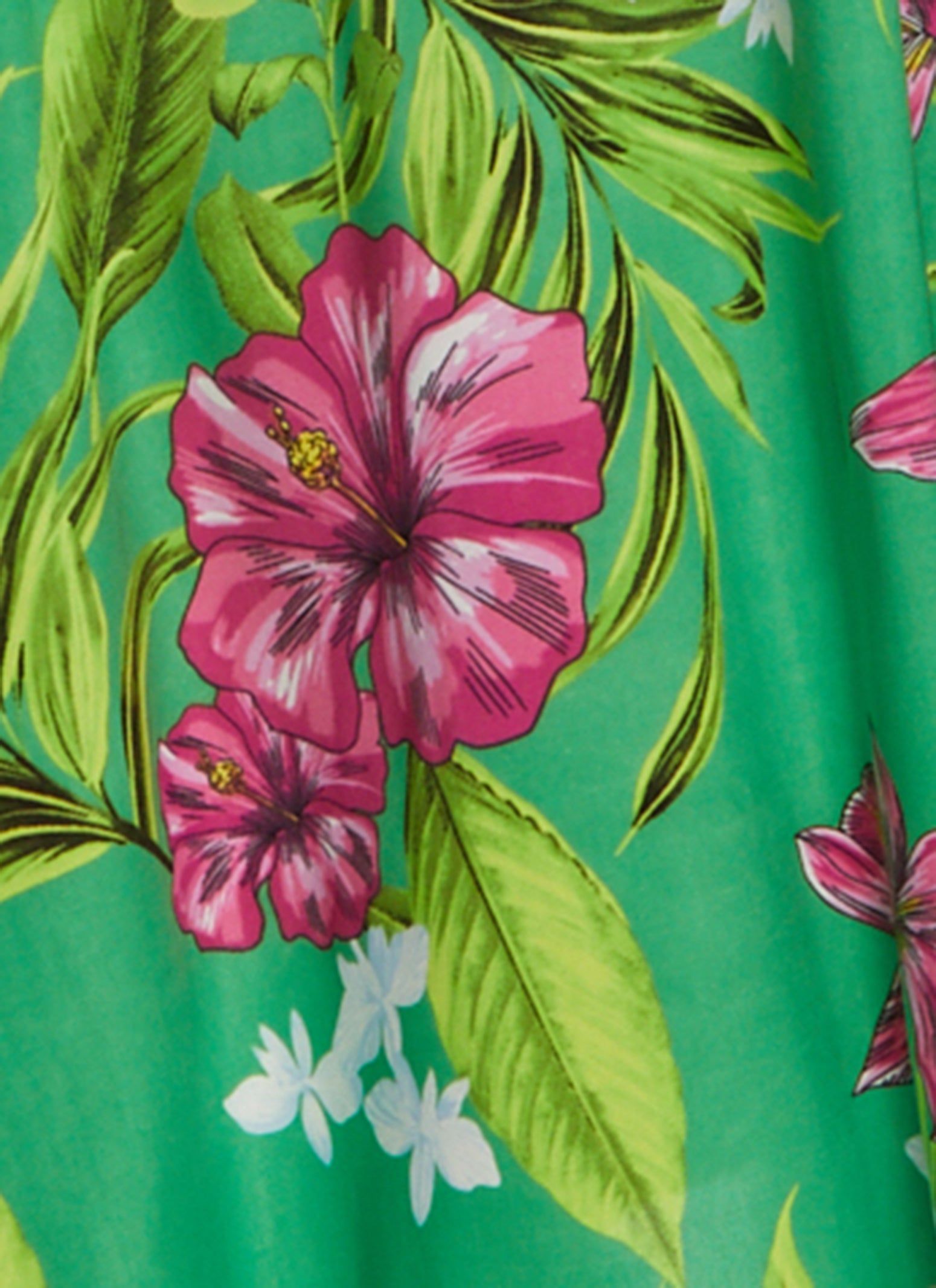 Plus Size Tropical Print Tie Waist Wrap Dress sold by Rainbow product image thumbnail 4