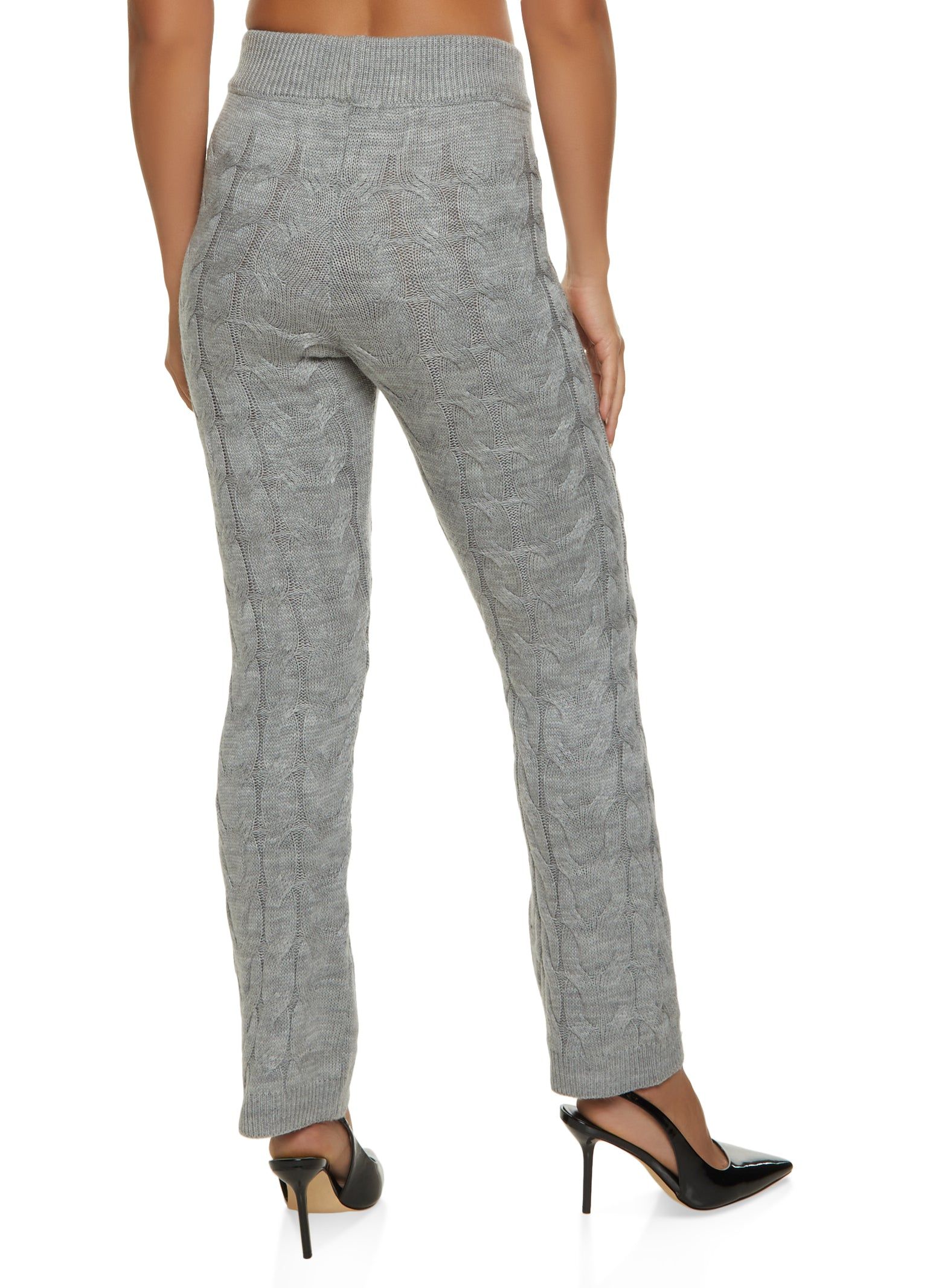 Cable Knit High Waist Pants sold by Rainbow product image thumbnail 2