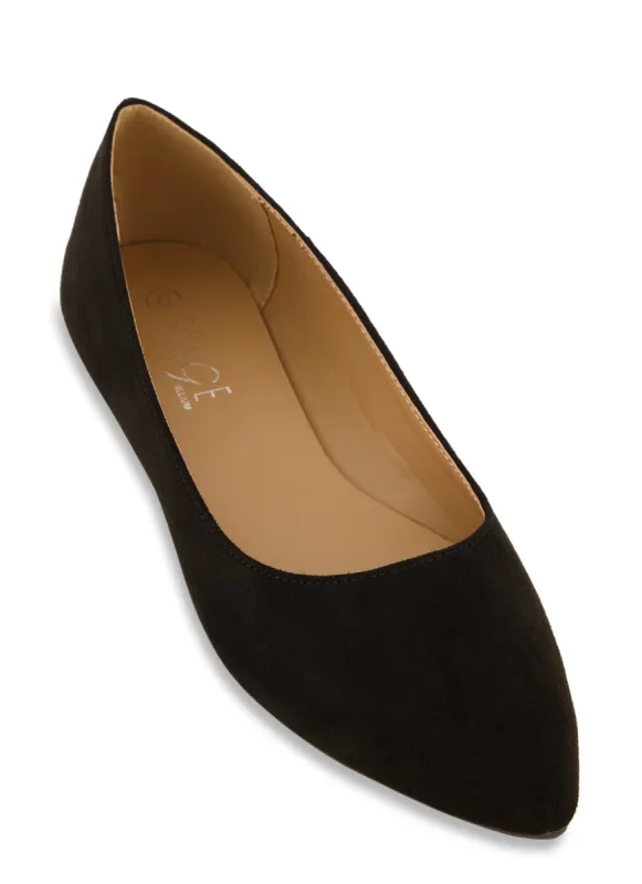 Solid Pointed Toe Flats sold by Rainbow
