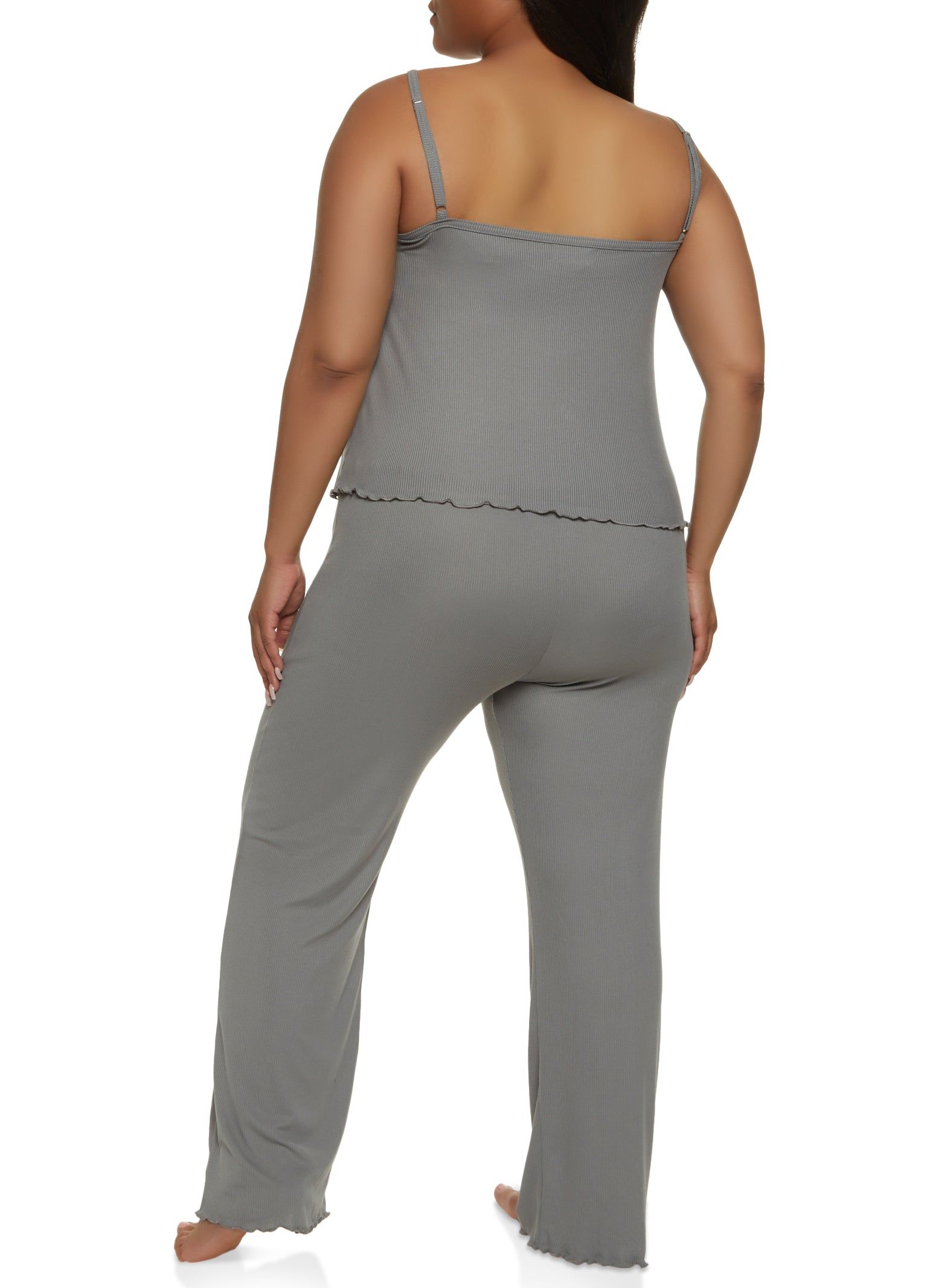 Plus Size Lettuce Edge Pajama Cami and Pants sold by Rainbow product image thumbnail 3