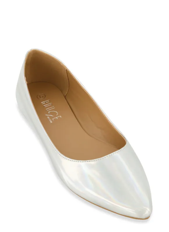 Solid Pointed Toe Flats sold by Rainbow