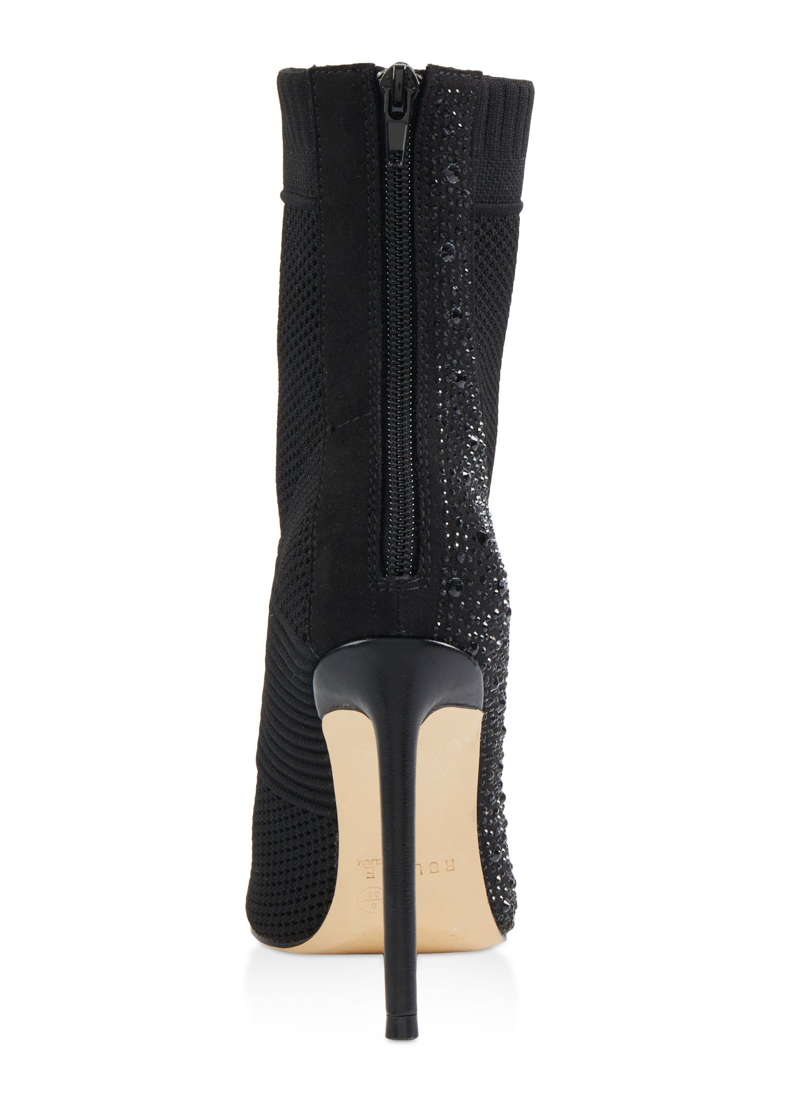Rhinestone Studded Stiletto Booties sold by Rainbow product image thumbnail 3
