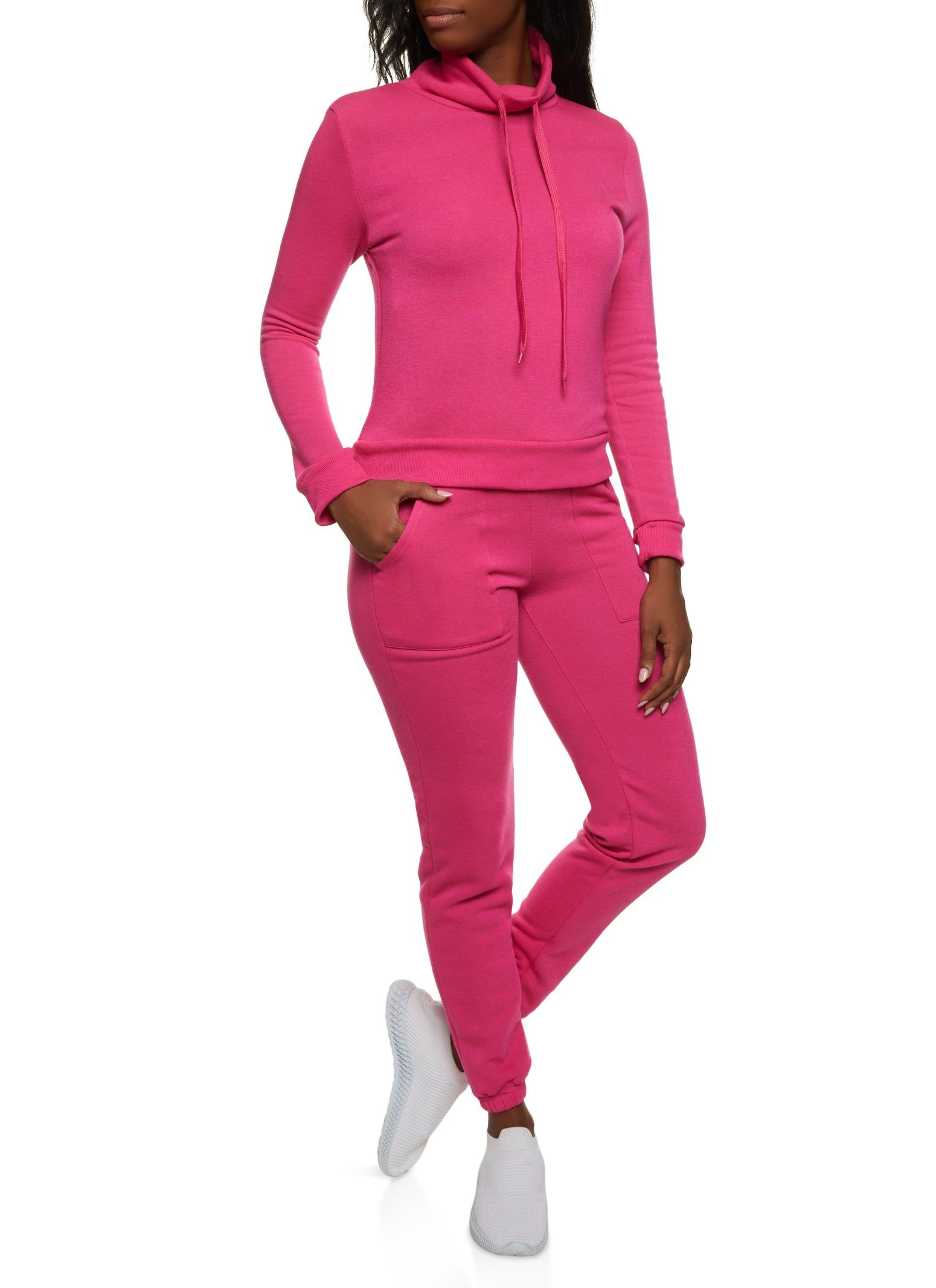 Fleece Funnel Neck Sweatshirt sold by Rainbow product image thumbnail 2