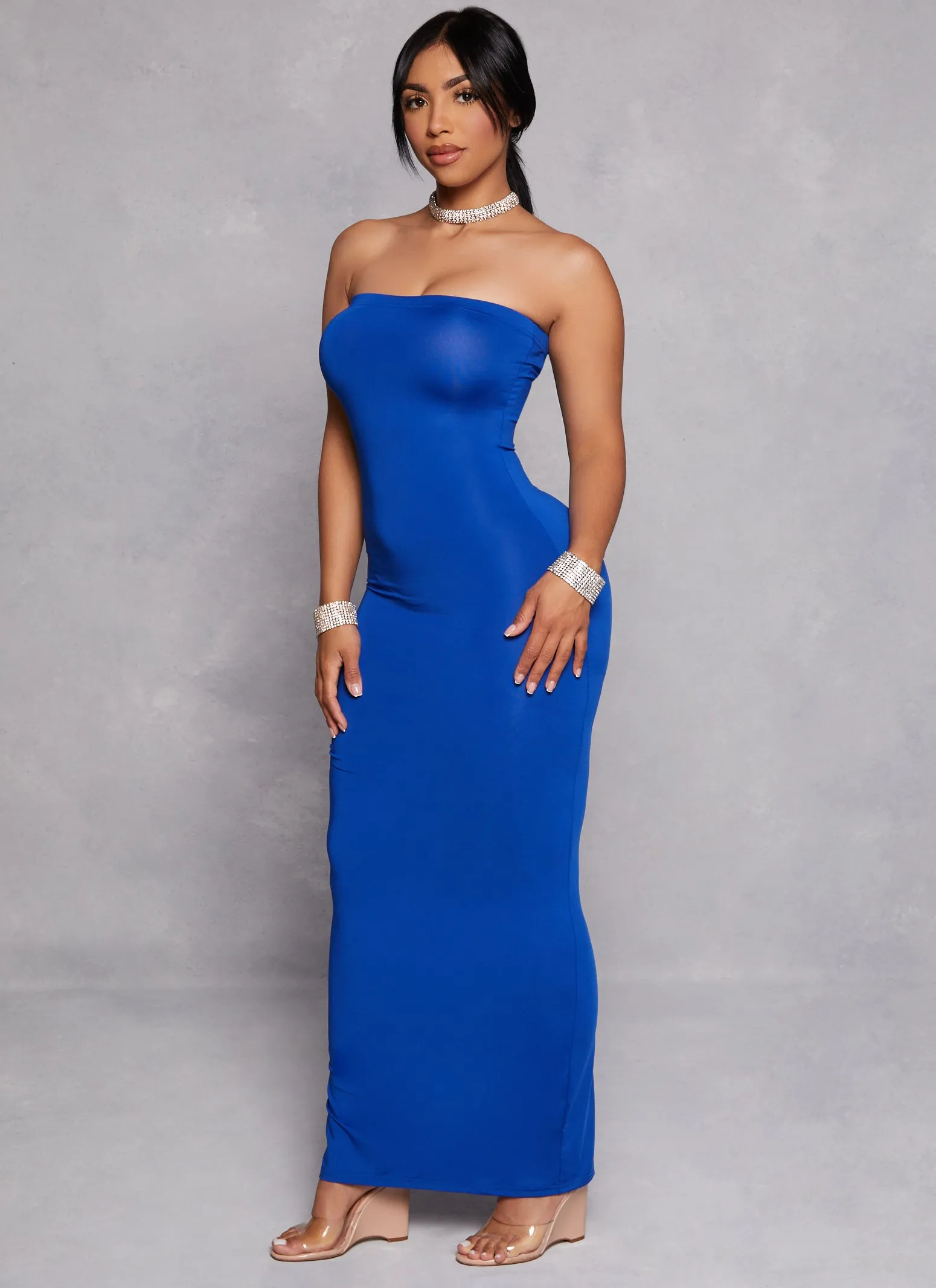 Daisy Solid Maxi Tube Dress sold by Rainbow product image thumbnail 2