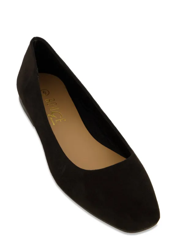 Square Toe Ballet Flats sold by Rainbow