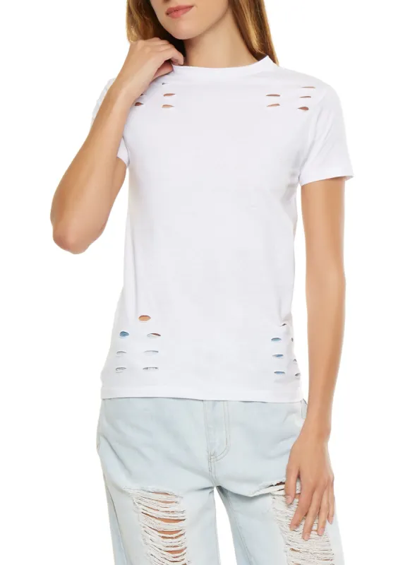 Basic Laser Cut Tee sold by Rainbow