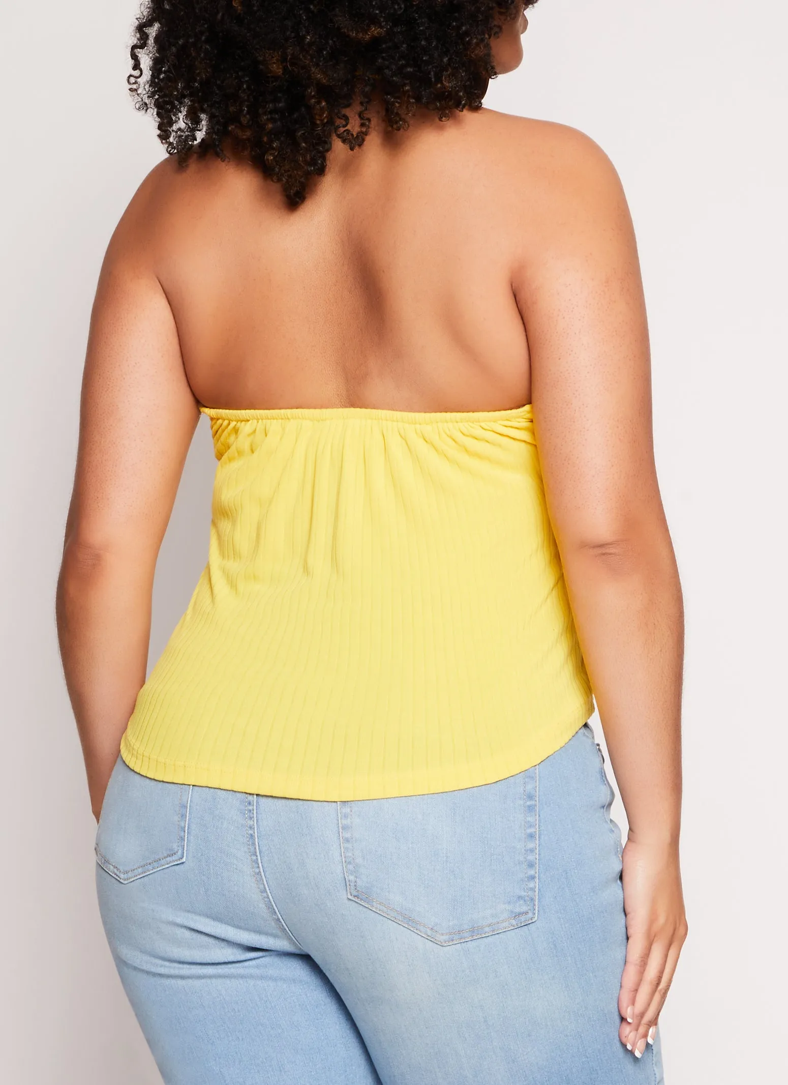 Plus Size Button Down Halter Top sold by Rainbow product image thumbnail 3