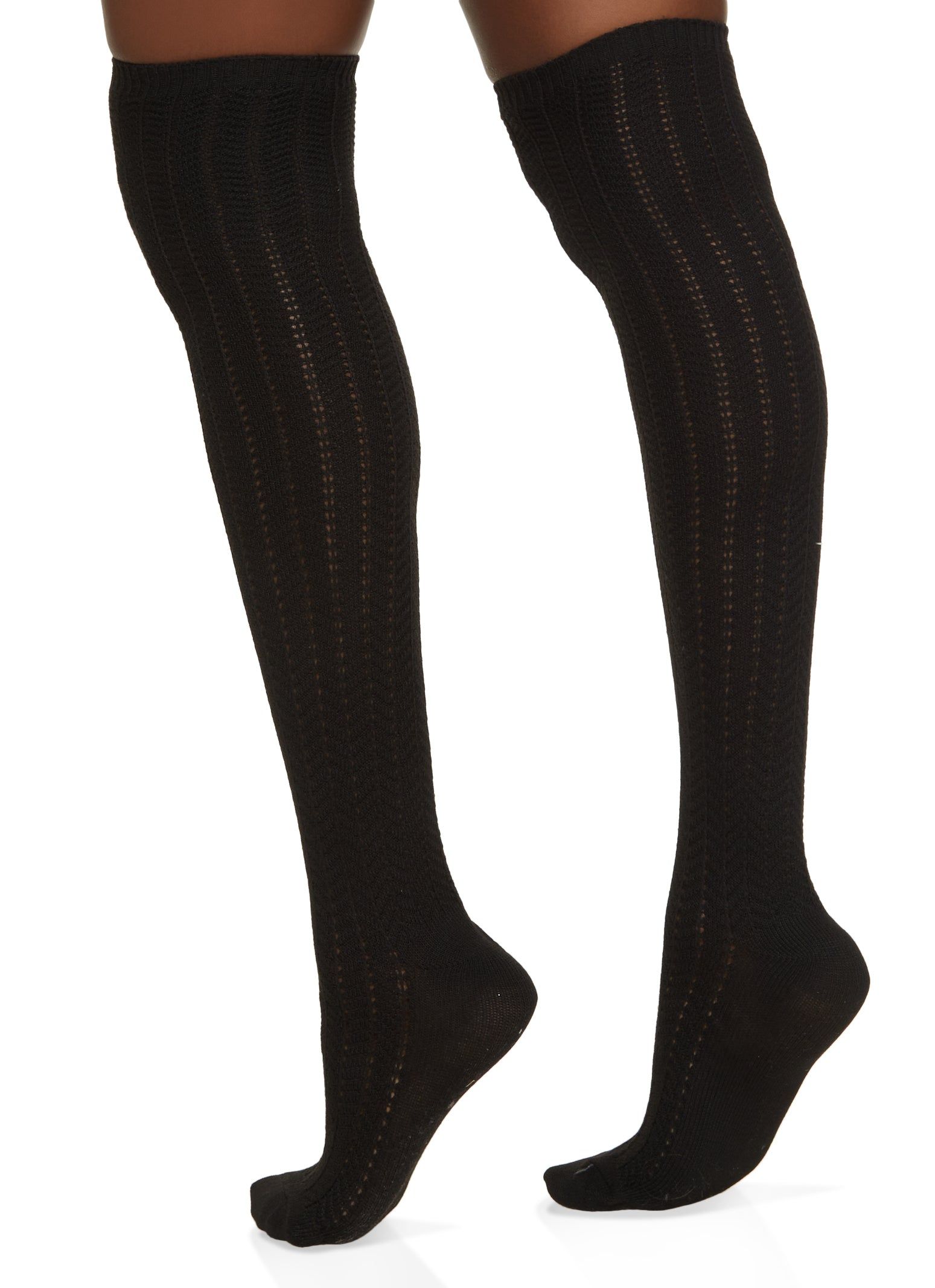 Textured Knit Over The Knee Socks sold by Rainbow product image thumbnail 2