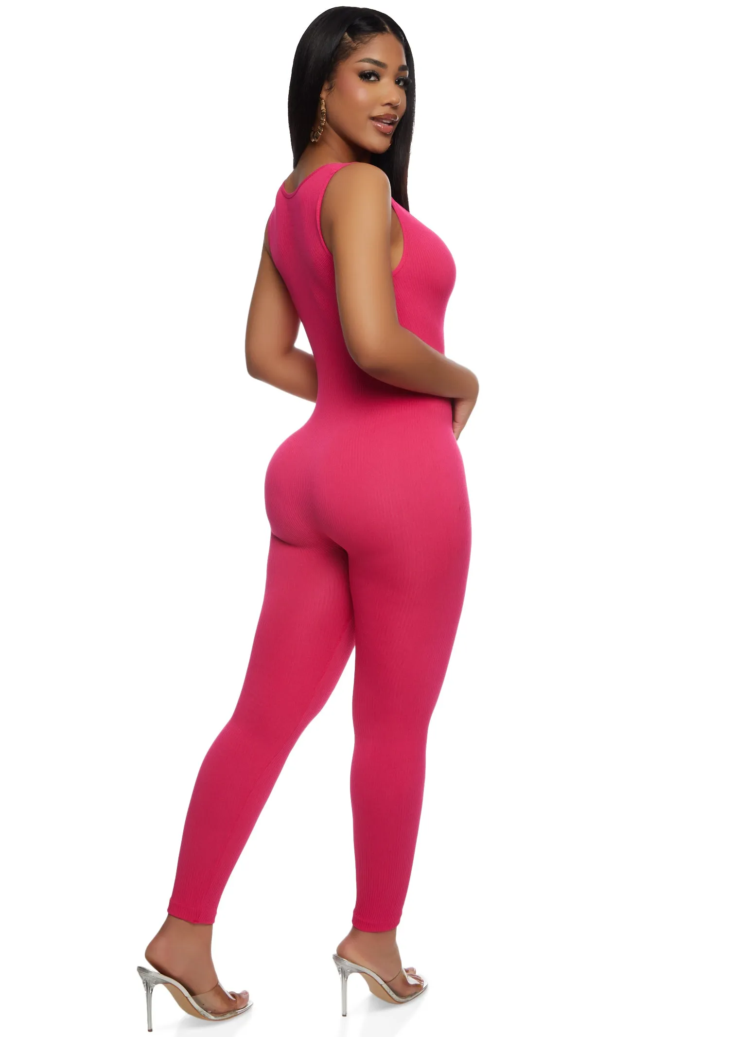 Seamless Notch Neck Tank Catsuit sold by Rainbow product image thumbnail 2