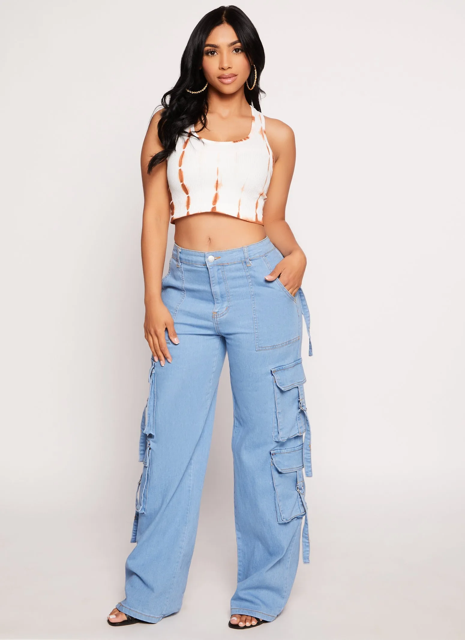 Tie Dye Seamless Racerback Tank Top sold by Rainbow product image thumbnail 2