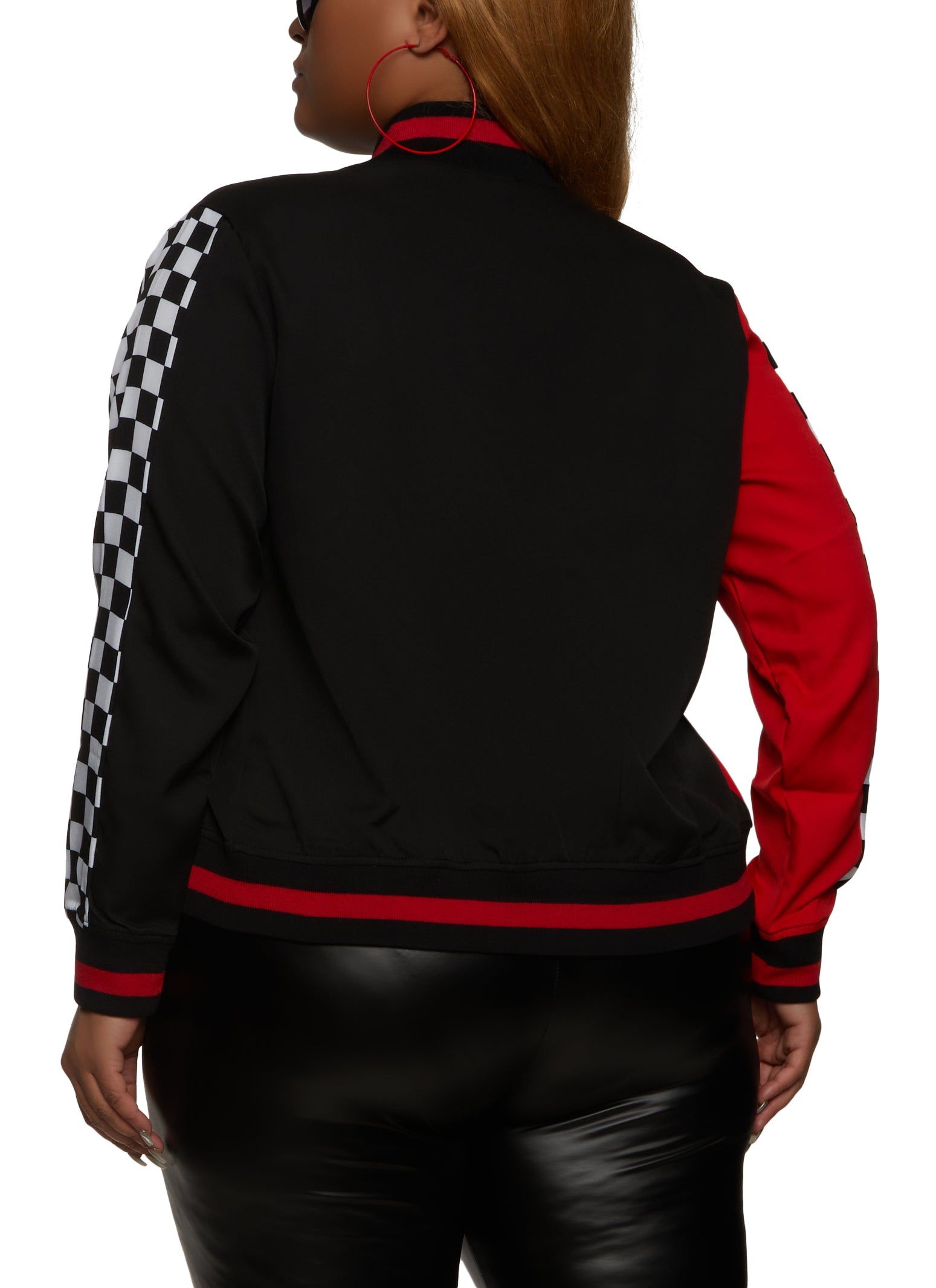 Plus Size Brooklyn Graphic Bomber Jacket sold by Rainbow product image thumbnail 2