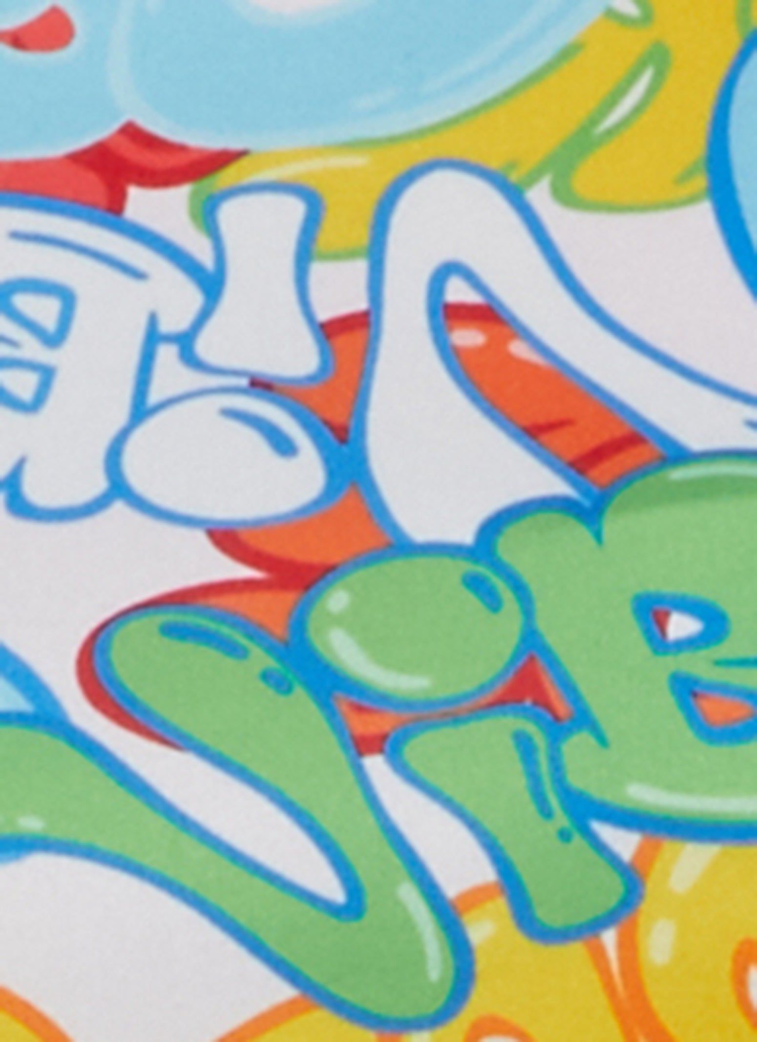 Graffiti Drawstring Crop Top sold by Rainbow product image thumbnail 3